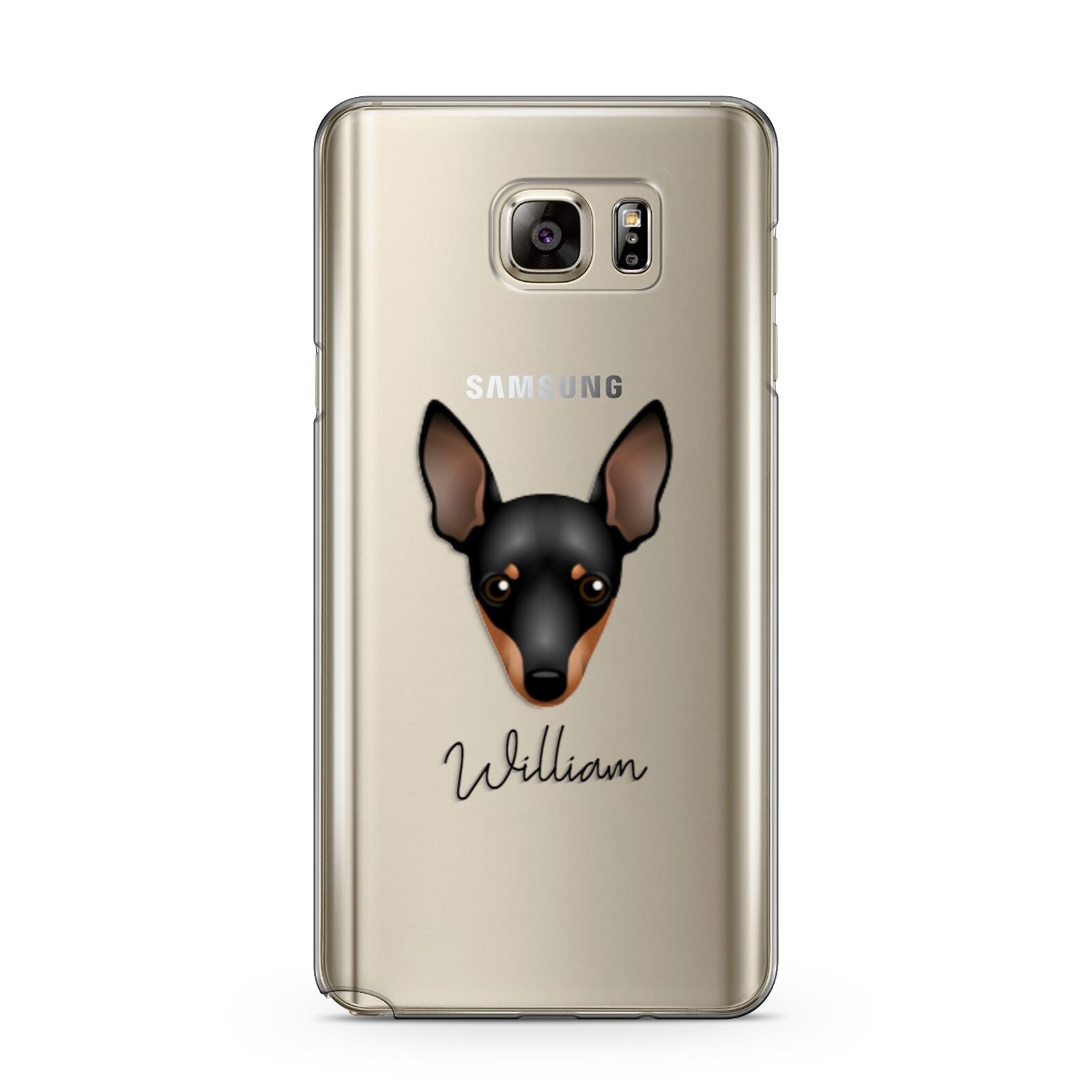 Miniature Pinscher Personalised Samsung Galaxy Note 5 Case