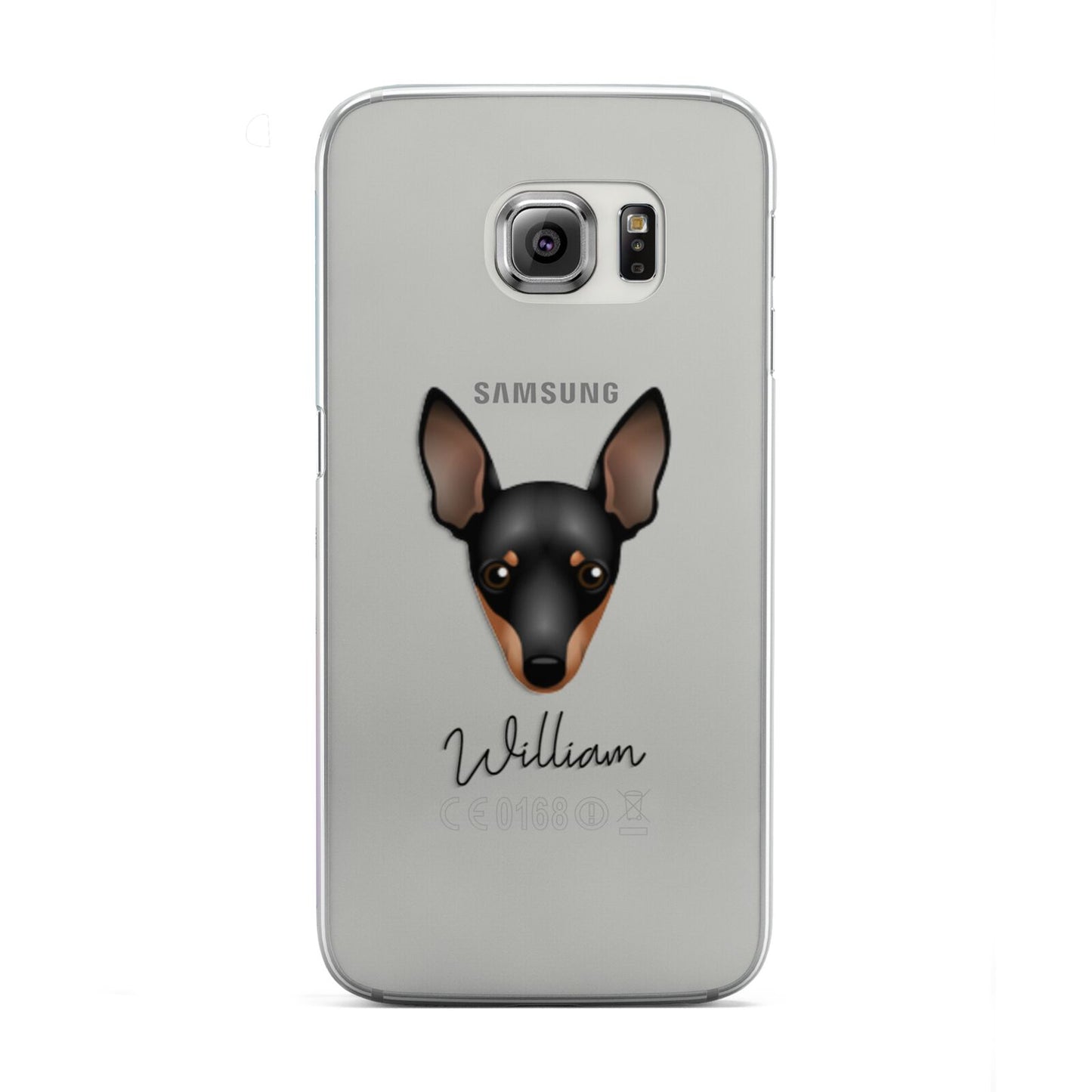 Miniature Pinscher Personalised Samsung Galaxy S6 Edge Case