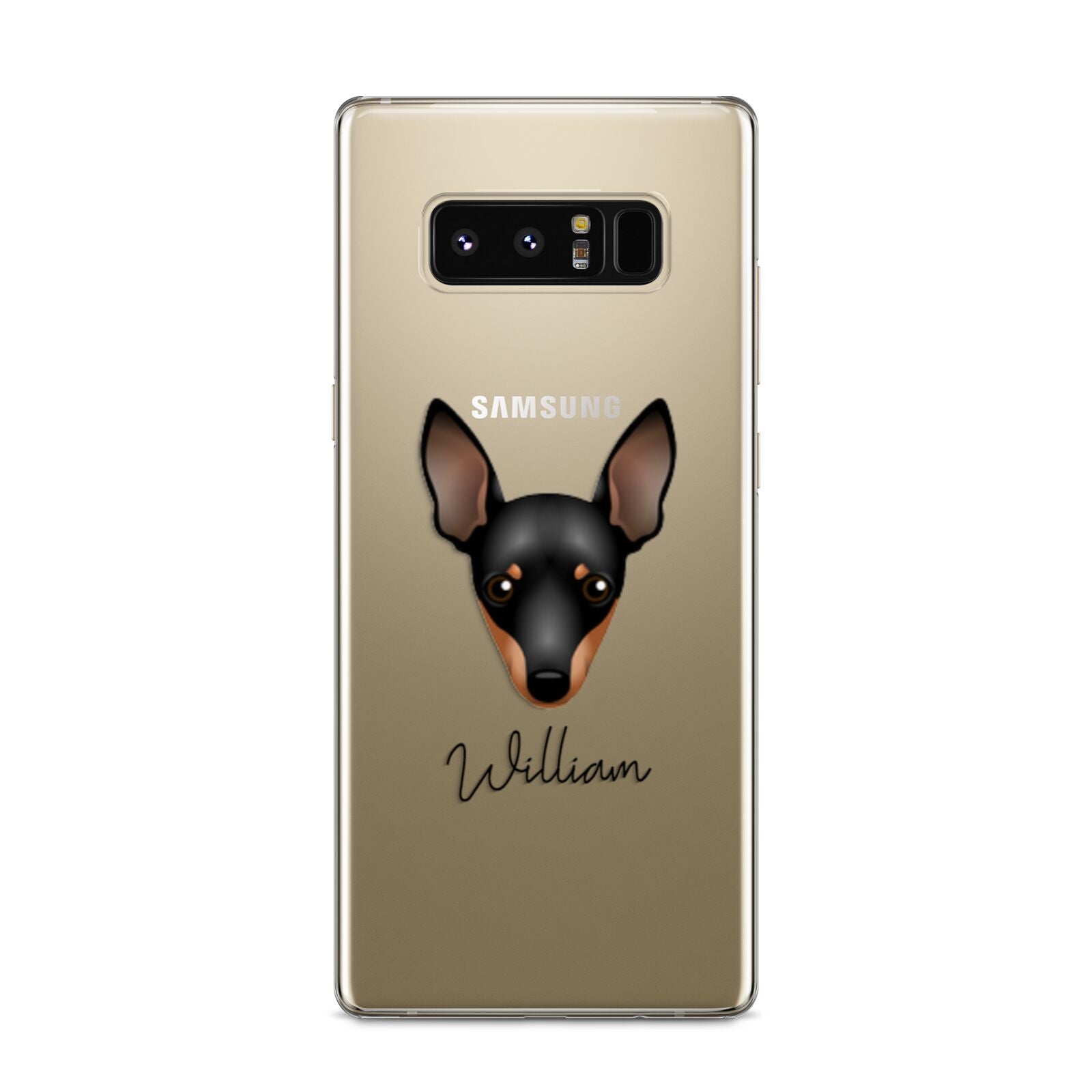 Miniature Pinscher Personalised Samsung Galaxy S8 Case