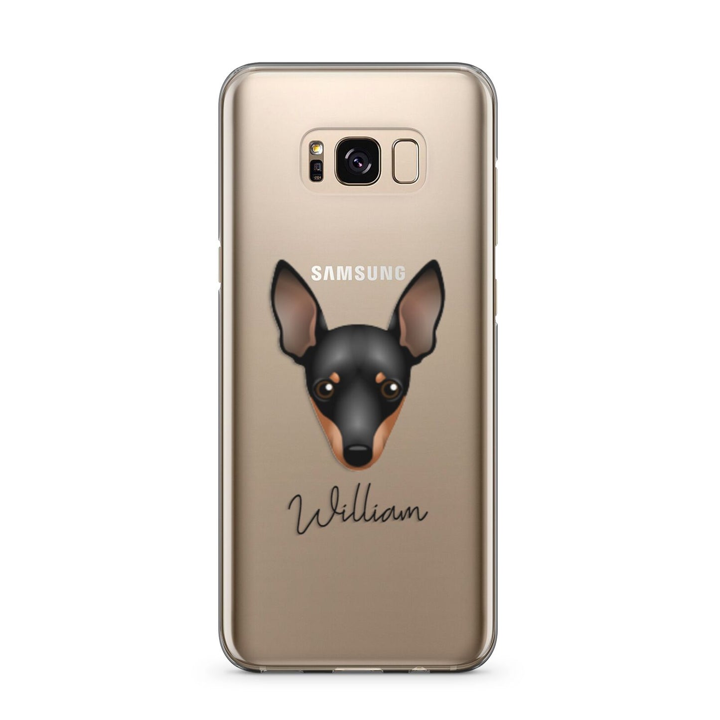 Miniature Pinscher Personalised Samsung Galaxy S8 Plus Case