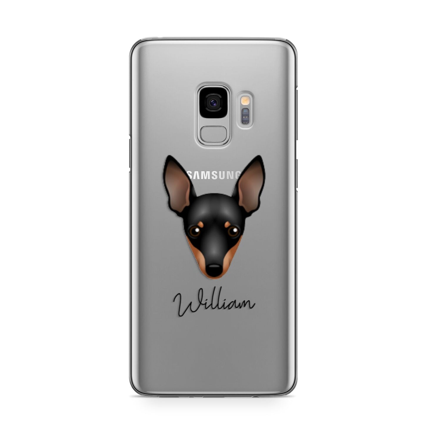 Miniature Pinscher Personalised Samsung Galaxy S9 Case