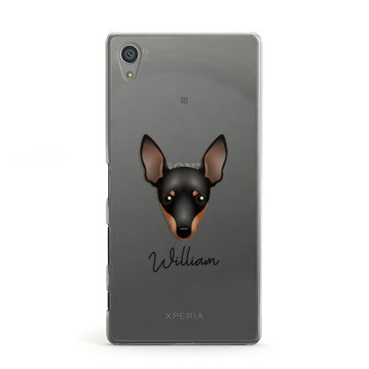 Miniature Pinscher Personalised Sony Xperia Case