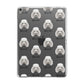 Miniature Poodle Icon with Name Apple iPad Grey Case