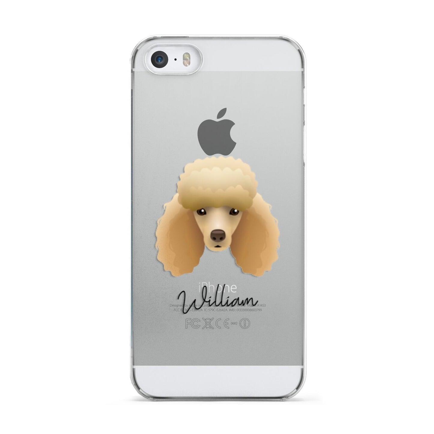 Miniature Poodle Personalised Apple iPhone 5 Case