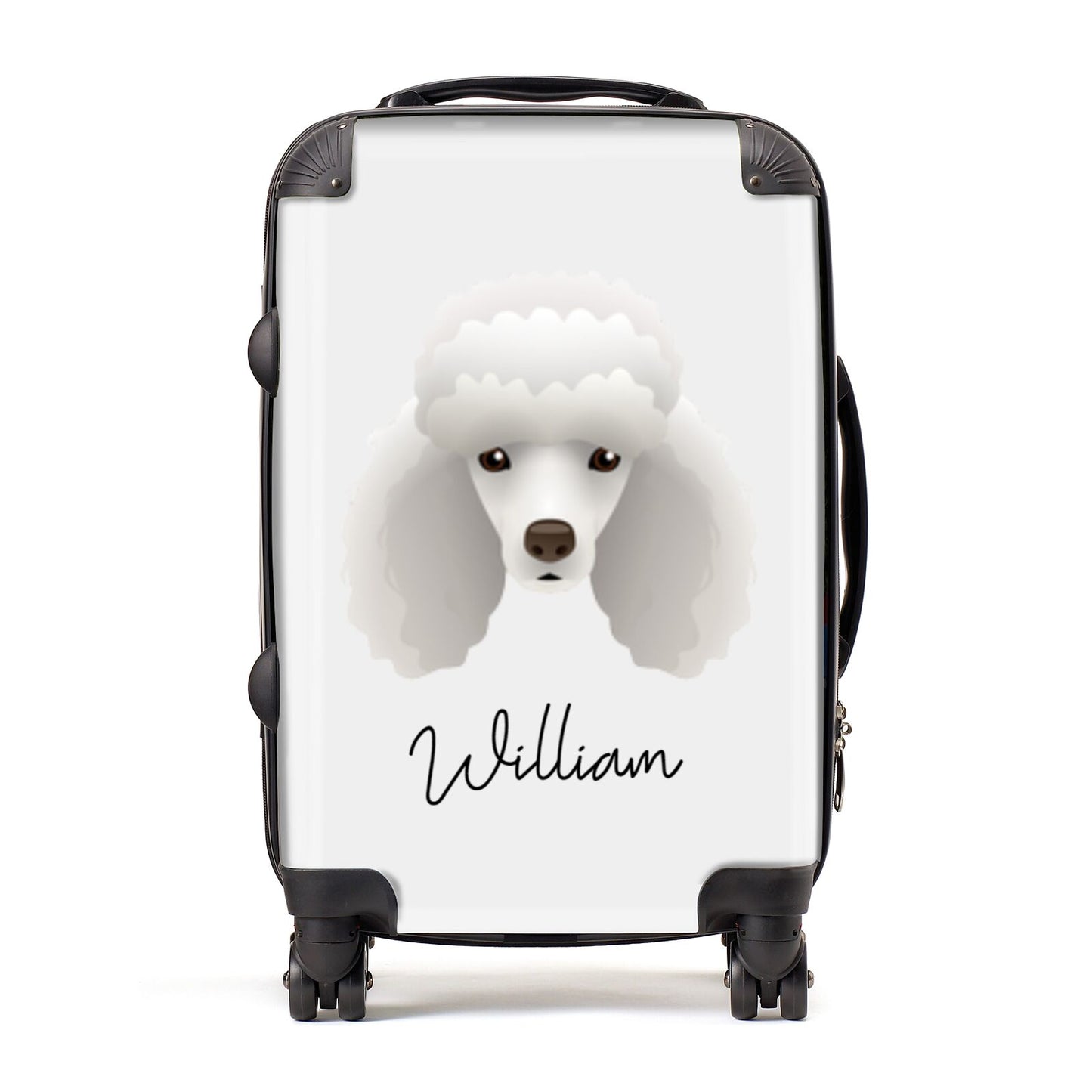 Miniature Poodle Personalised Suitcase