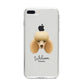 Miniature Poodle Personalised iPhone 8 Plus Bumper Case on Silver iPhone