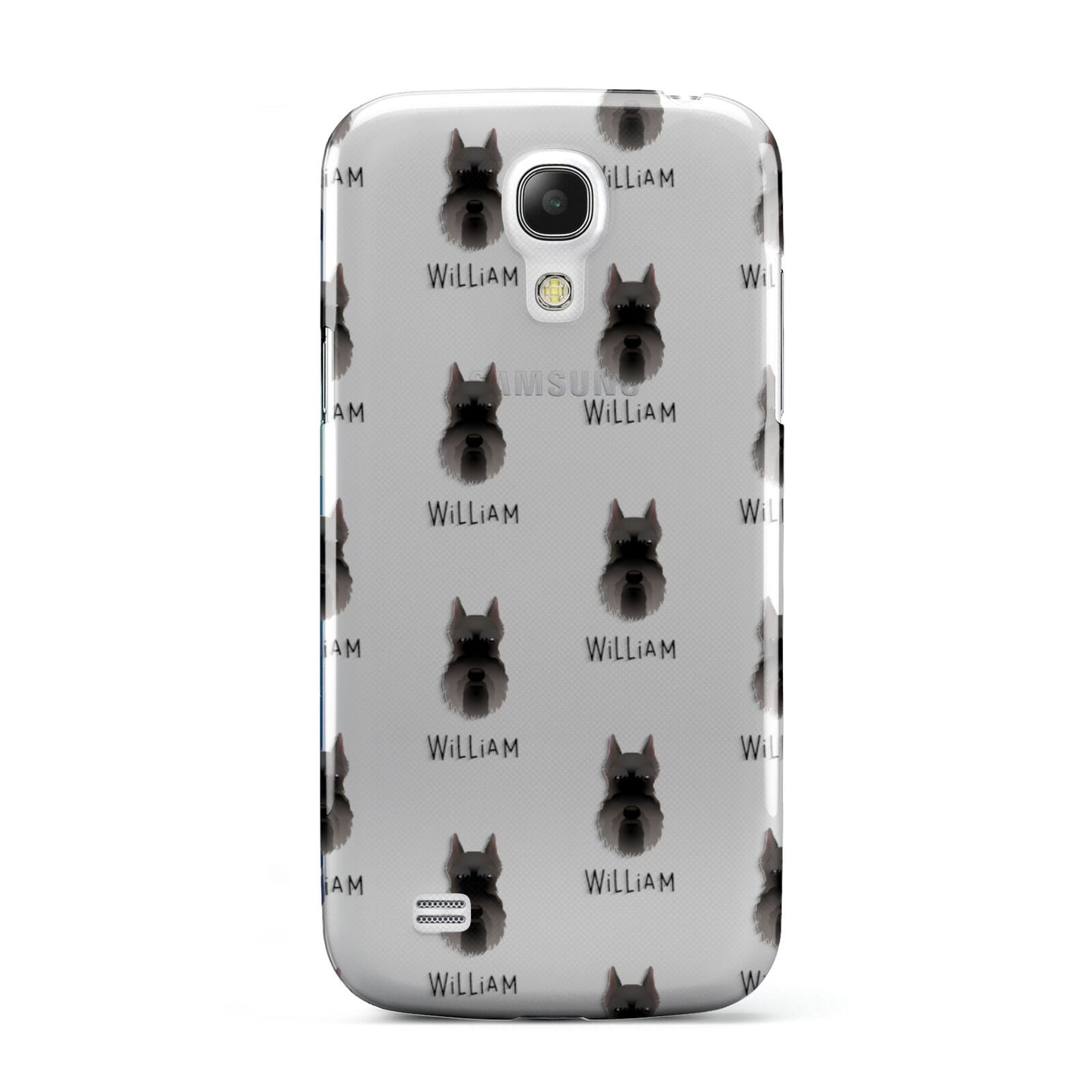 Miniature Schnauzer Icon with Name Samsung Galaxy S4 Mini Case