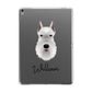 Miniature Schnauzer Personalised Apple iPad Grey Case