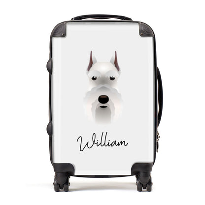 Miniature Schnauzer Personalised Suitcase