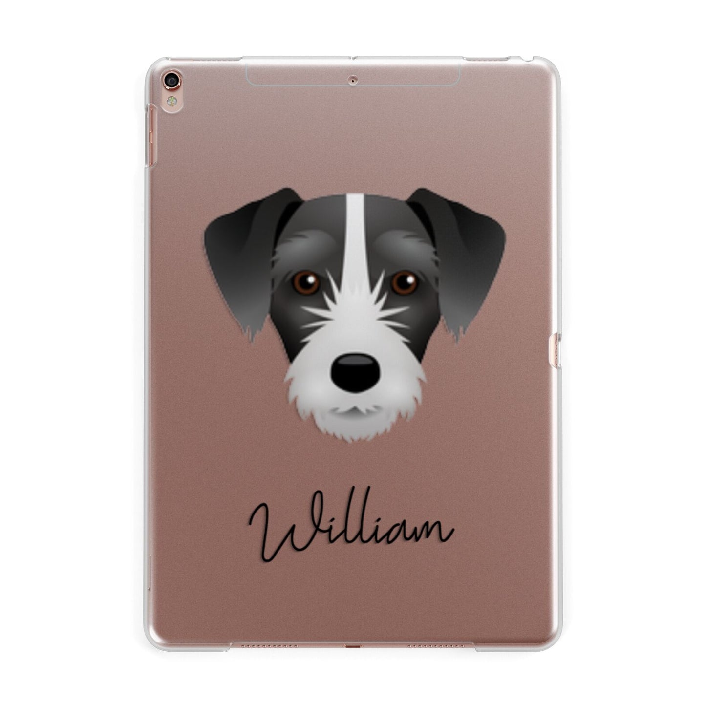 Miniature Schnoxie Personalised Apple iPad Rose Gold Case