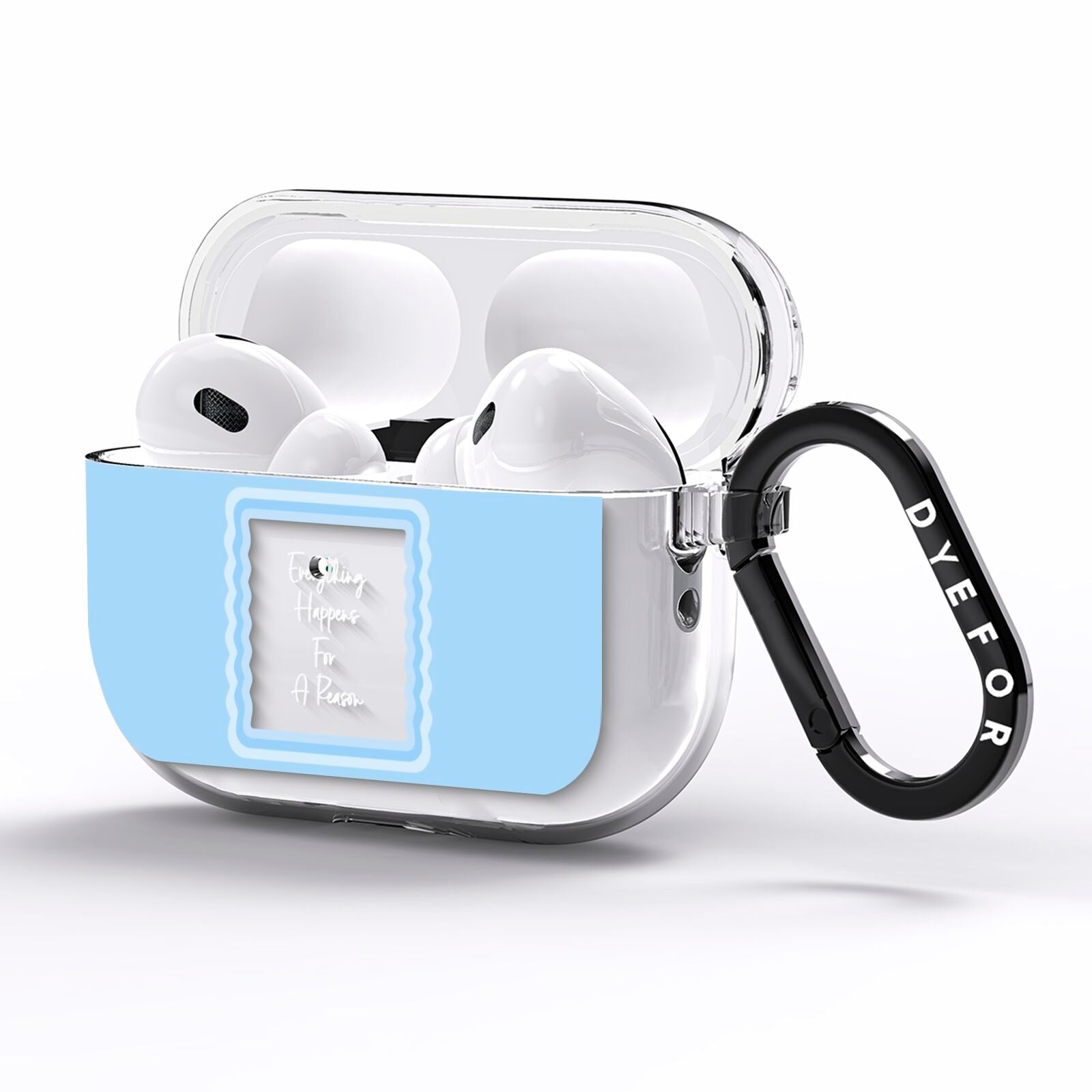 Mirror Quote AirPods Pro Clear Case Side Image