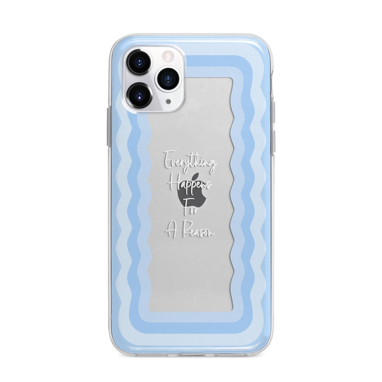 Mirror Quote Apple iPhone 11 Pro Max in Silver with Bumper Case