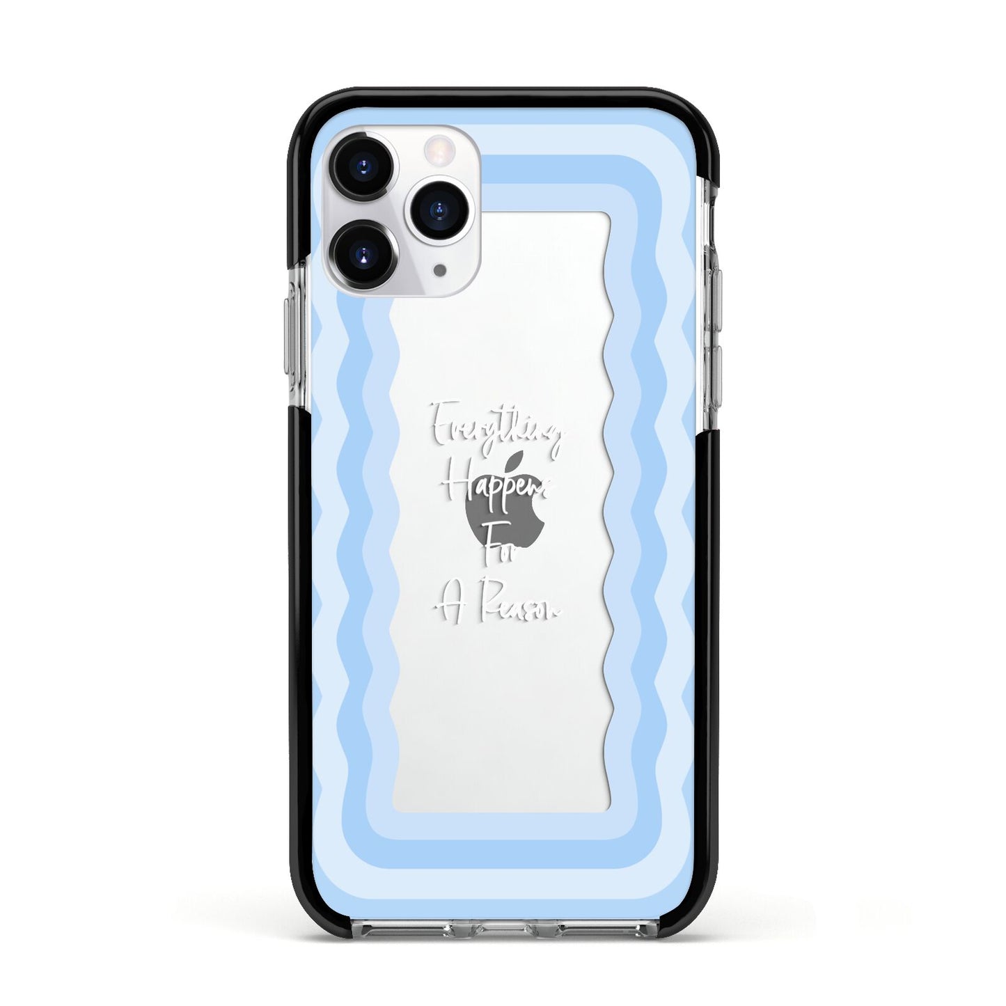 Mirror Quote Apple iPhone 11 Pro in Silver with Black Impact Case