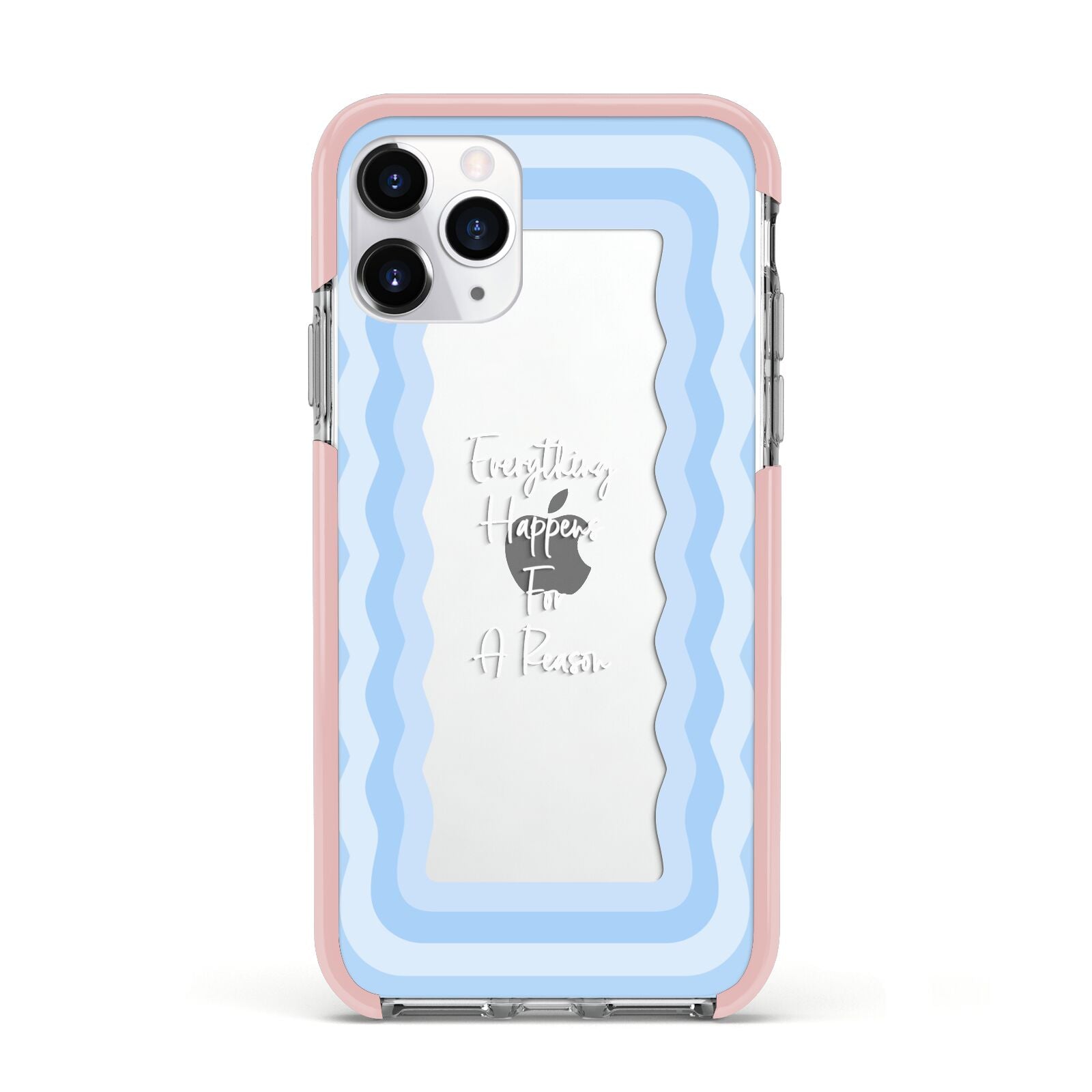 Mirror Quote Apple iPhone 11 Pro in Silver with Pink Impact Case