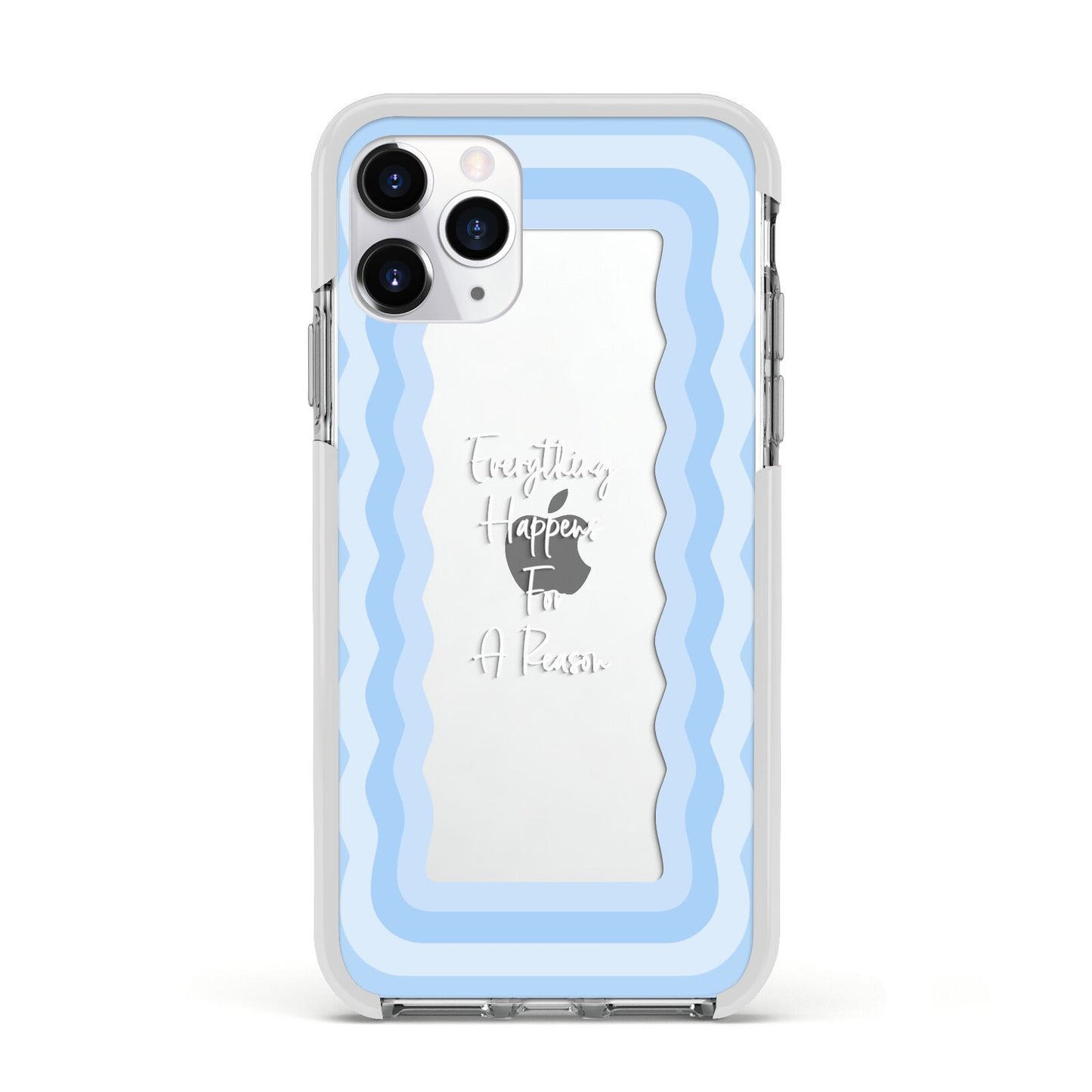 Mirror Quote Apple iPhone 11 Pro in Silver with White Impact Case