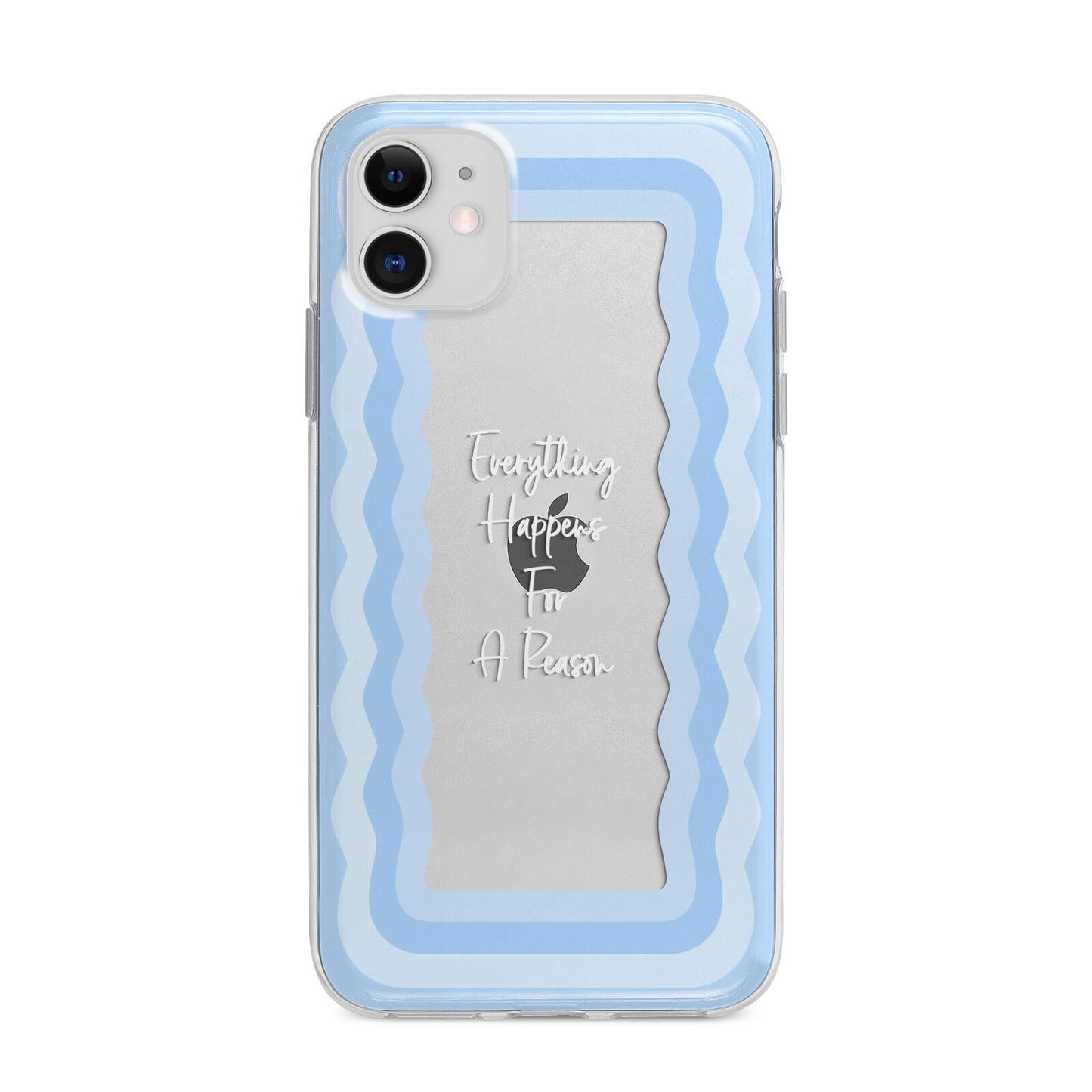 Mirror Quote Apple iPhone 11 in White with Bumper Case