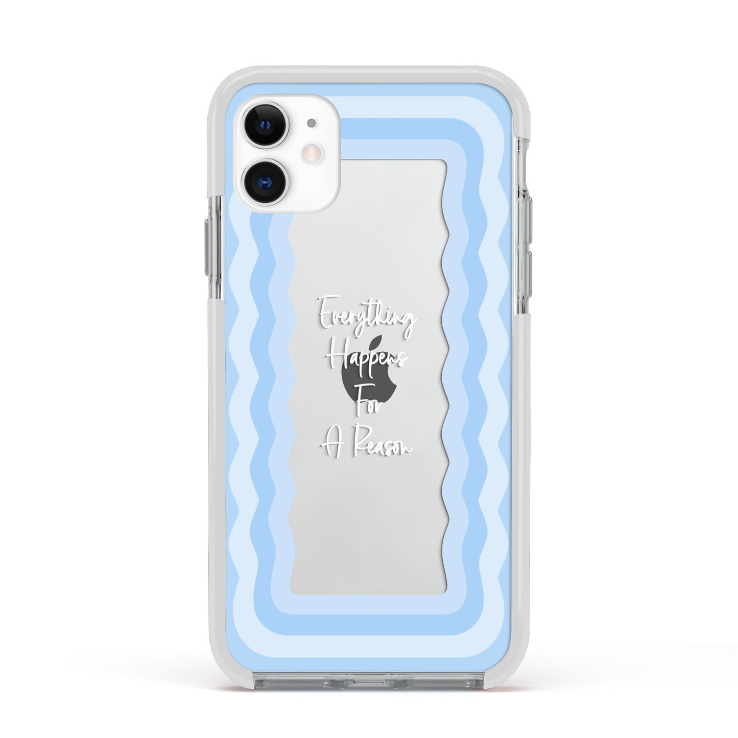 Mirror Quote Apple iPhone 11 in White with White Impact Case