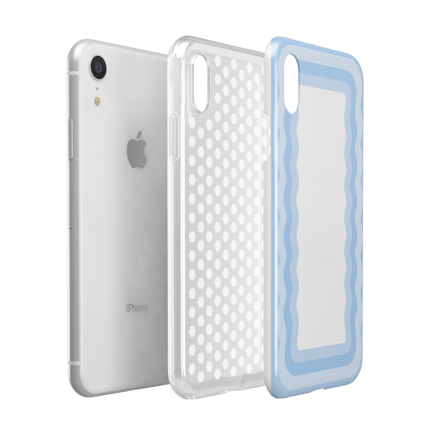 Mirror Quote Apple iPhone XR White 3D Tough Case Expanded view