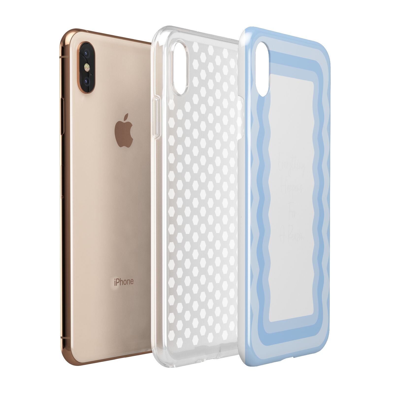 Mirror Quote Apple iPhone Xs Max 3D Tough Case Expanded View