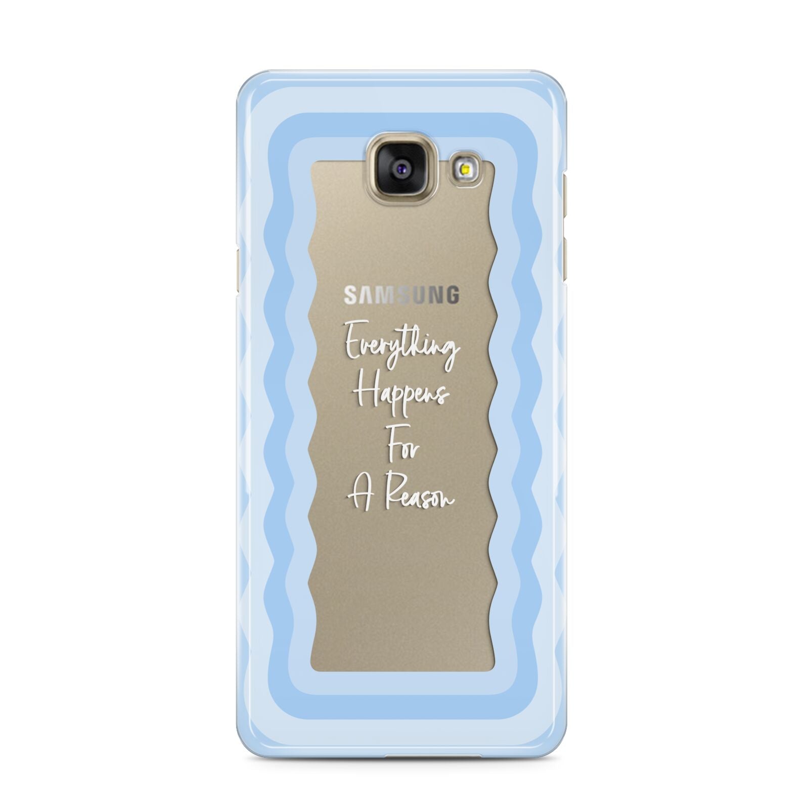 Mirror Quote Samsung Galaxy A3 2016 Case on gold phone