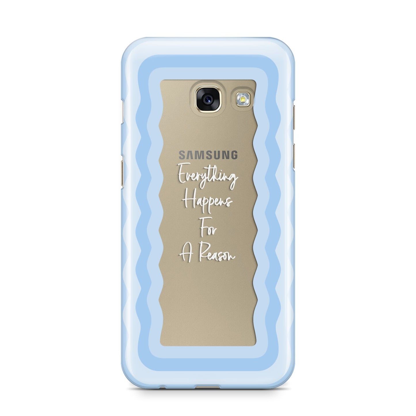 Mirror Quote Samsung Galaxy A3 2017 Case on gold phone