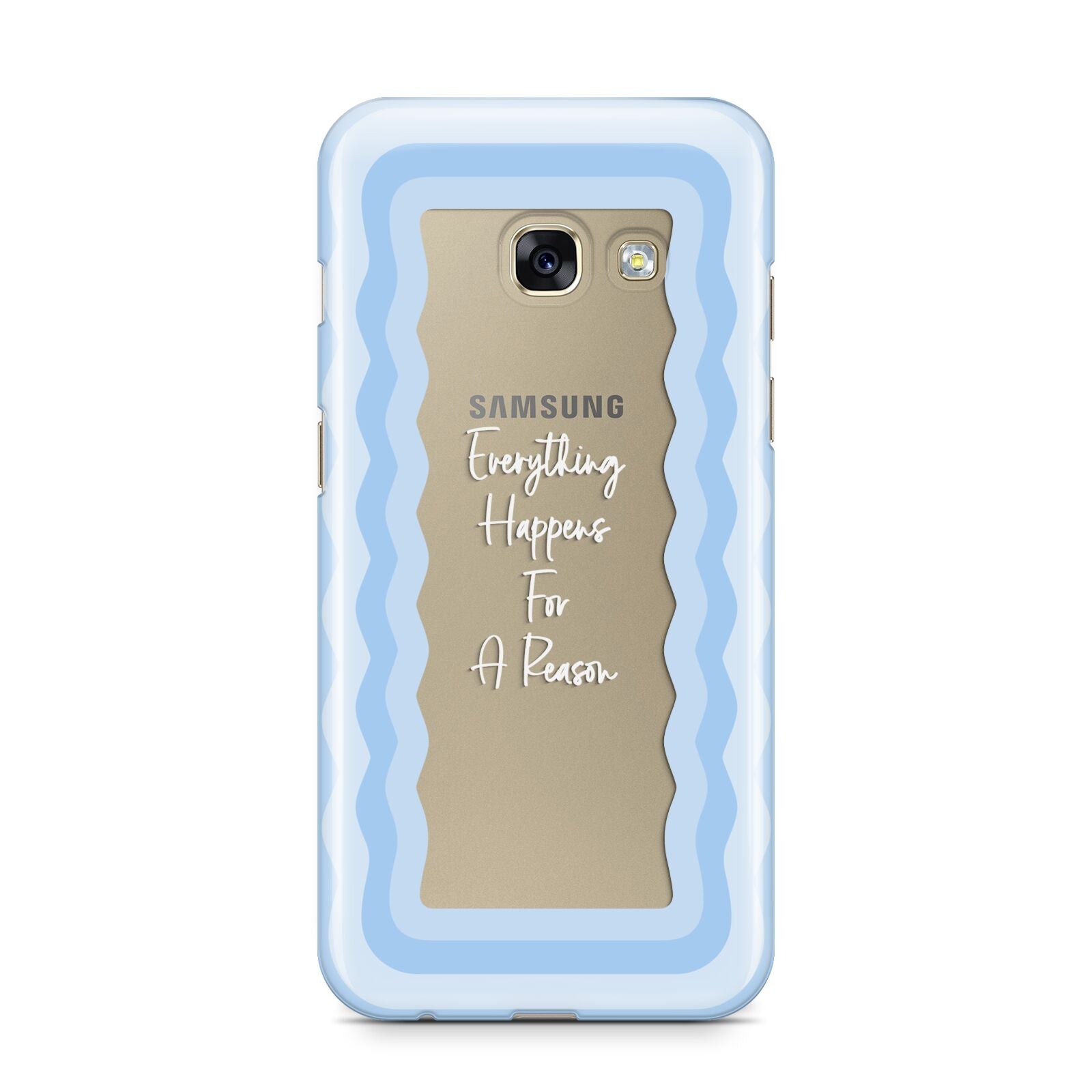 Mirror Quote Samsung Galaxy A3 2017 Case on gold phone