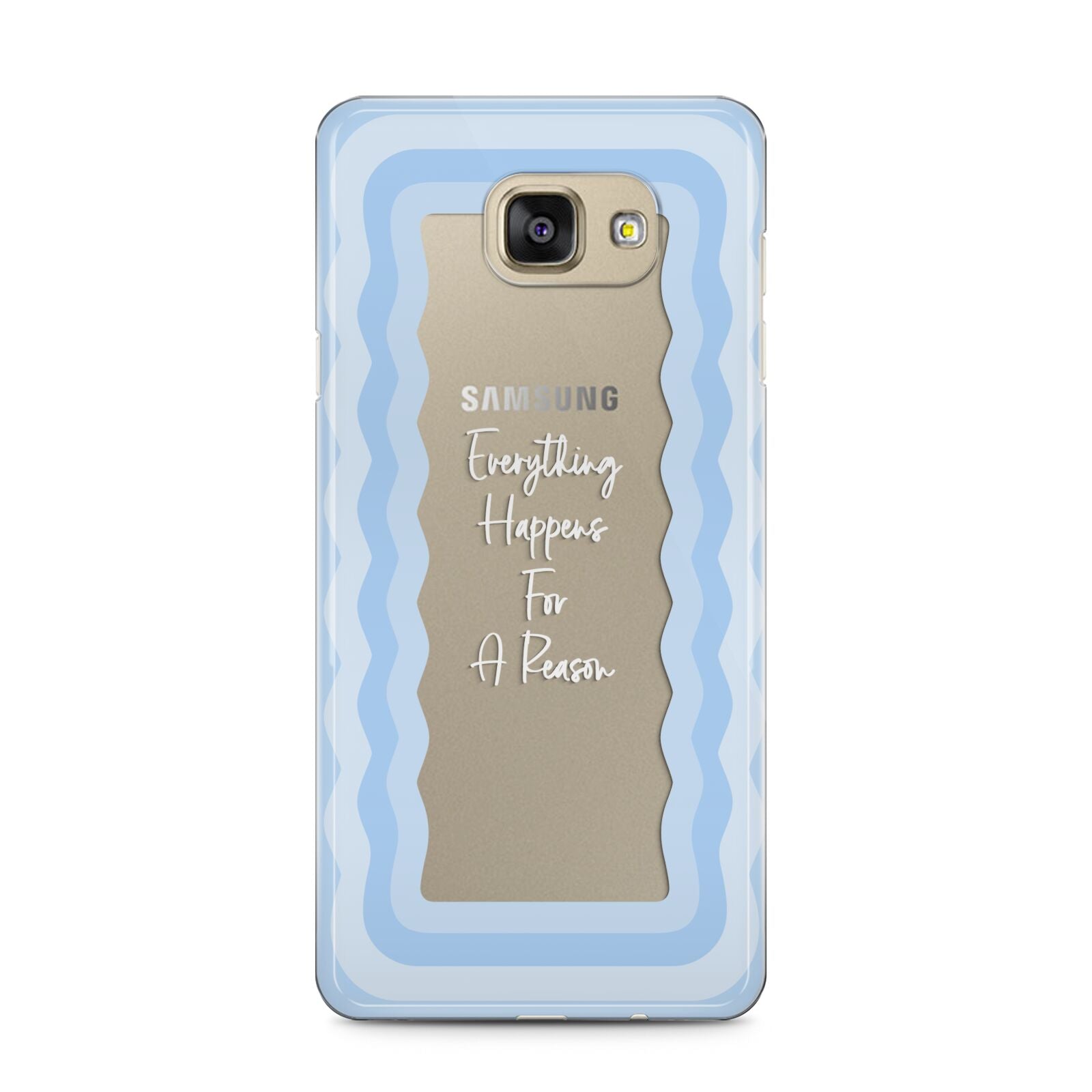 Mirror Quote Samsung Galaxy A5 2016 Case on gold phone