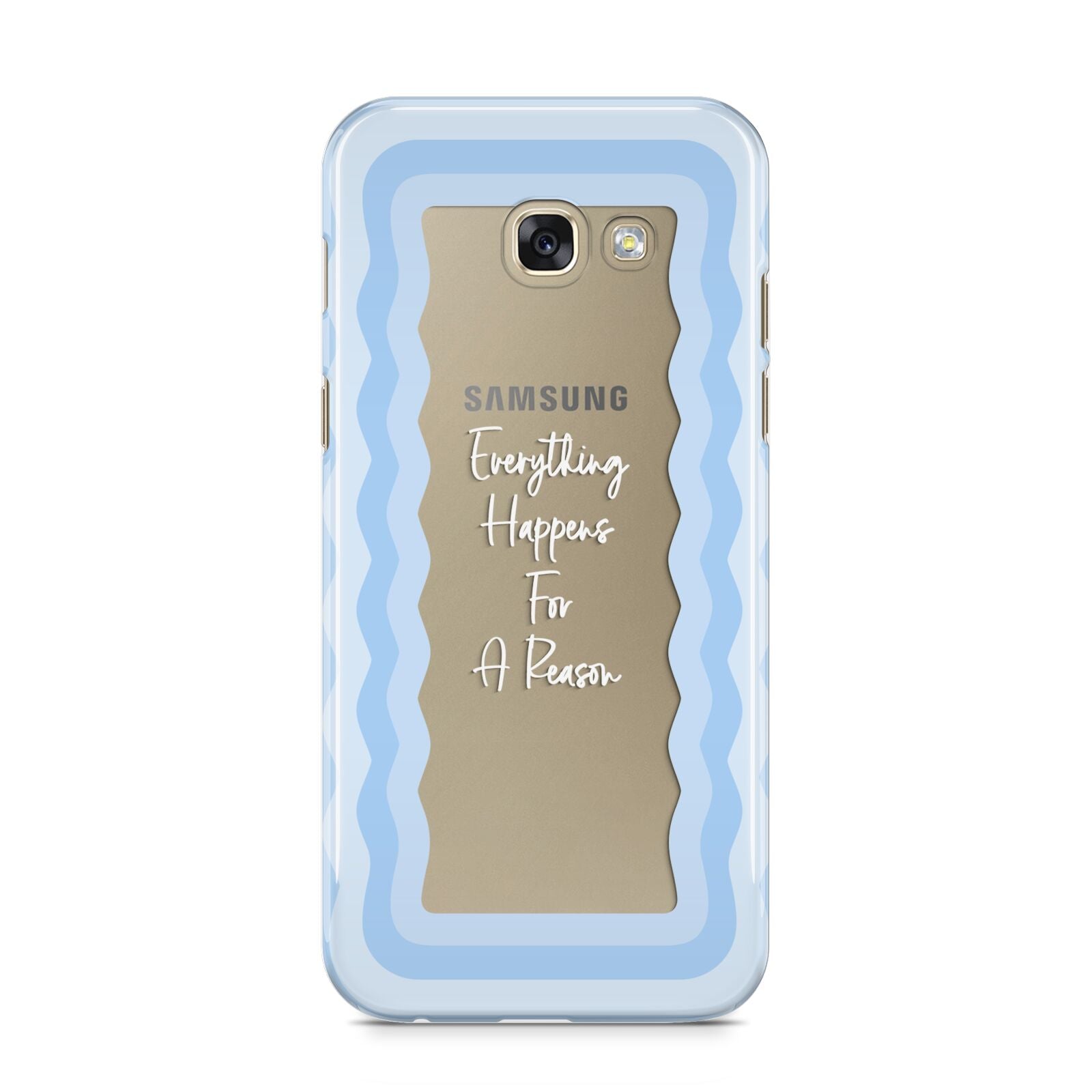 Mirror Quote Samsung Galaxy A5 2017 Case on gold phone