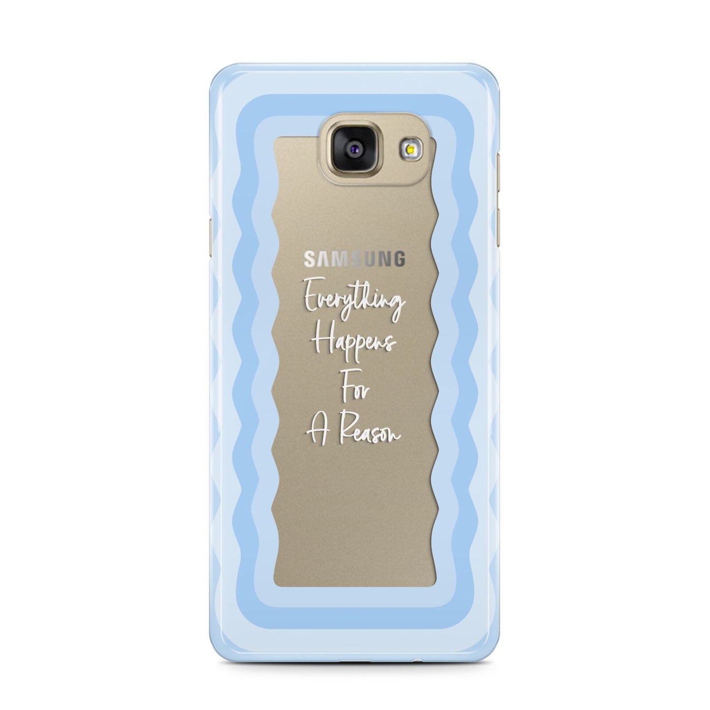 Mirror Quote Samsung Galaxy A7 2016 Case on gold phone