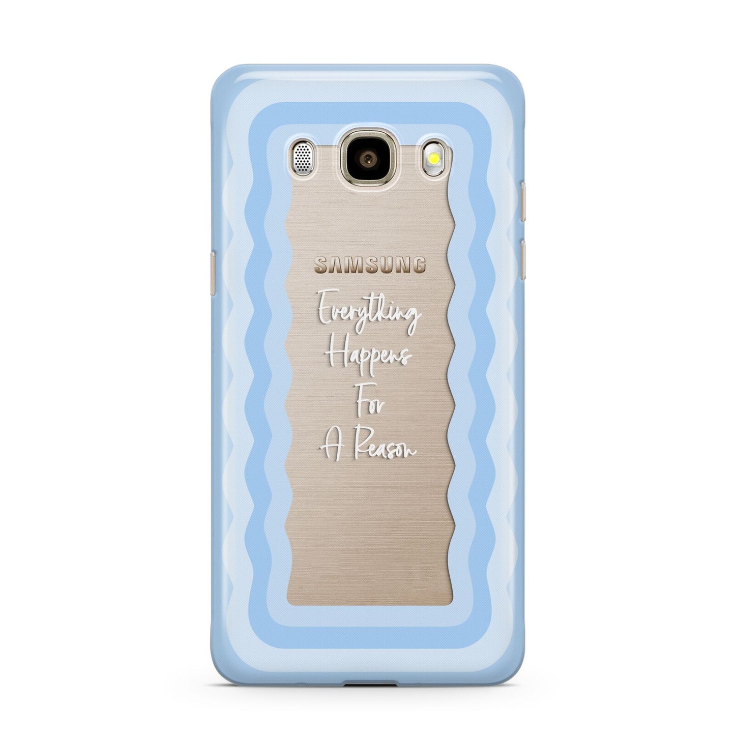 Mirror Quote Samsung Galaxy J7 2016 Case on gold phone