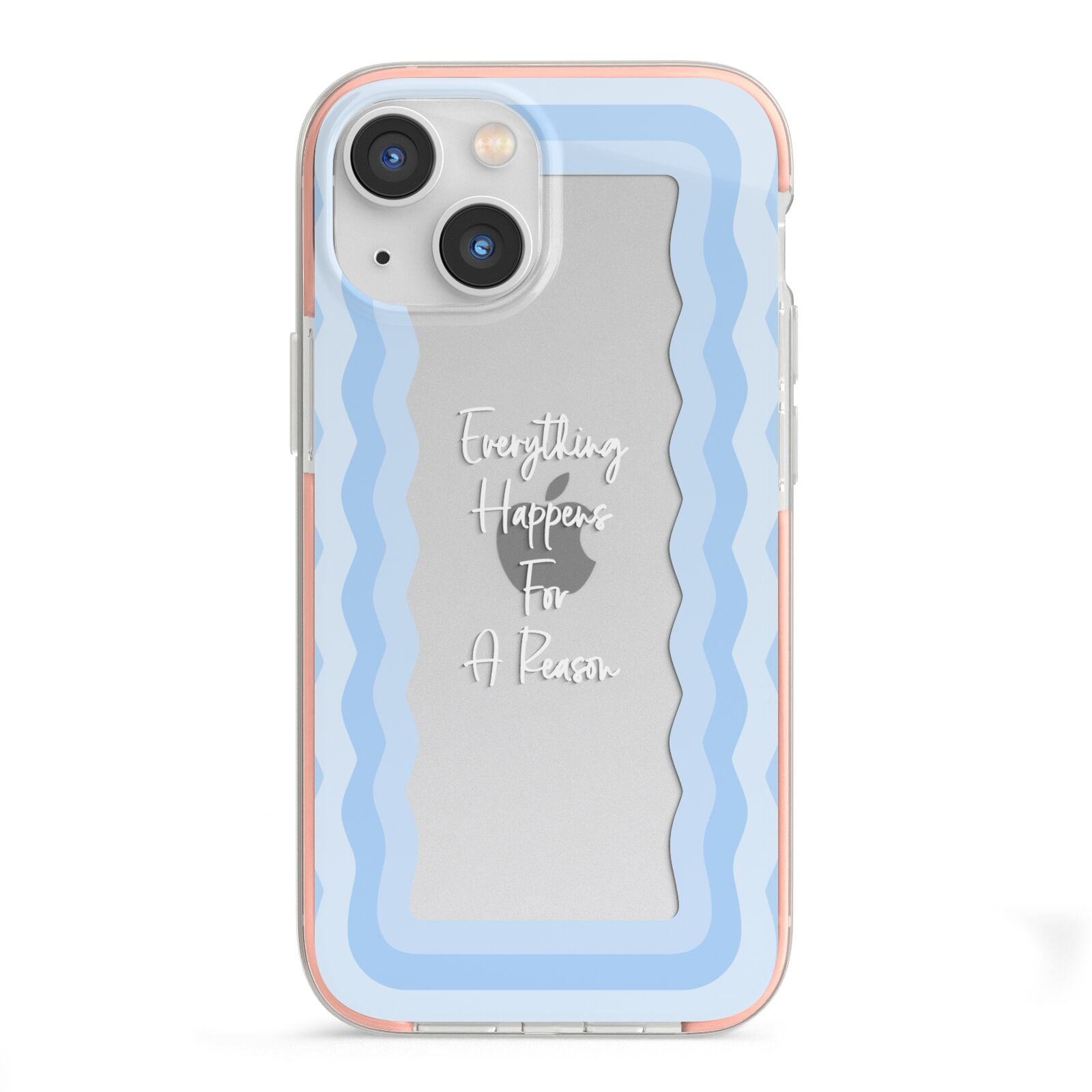 Mirror Quote iPhone 13 Mini TPU Impact Case with Pink Edges