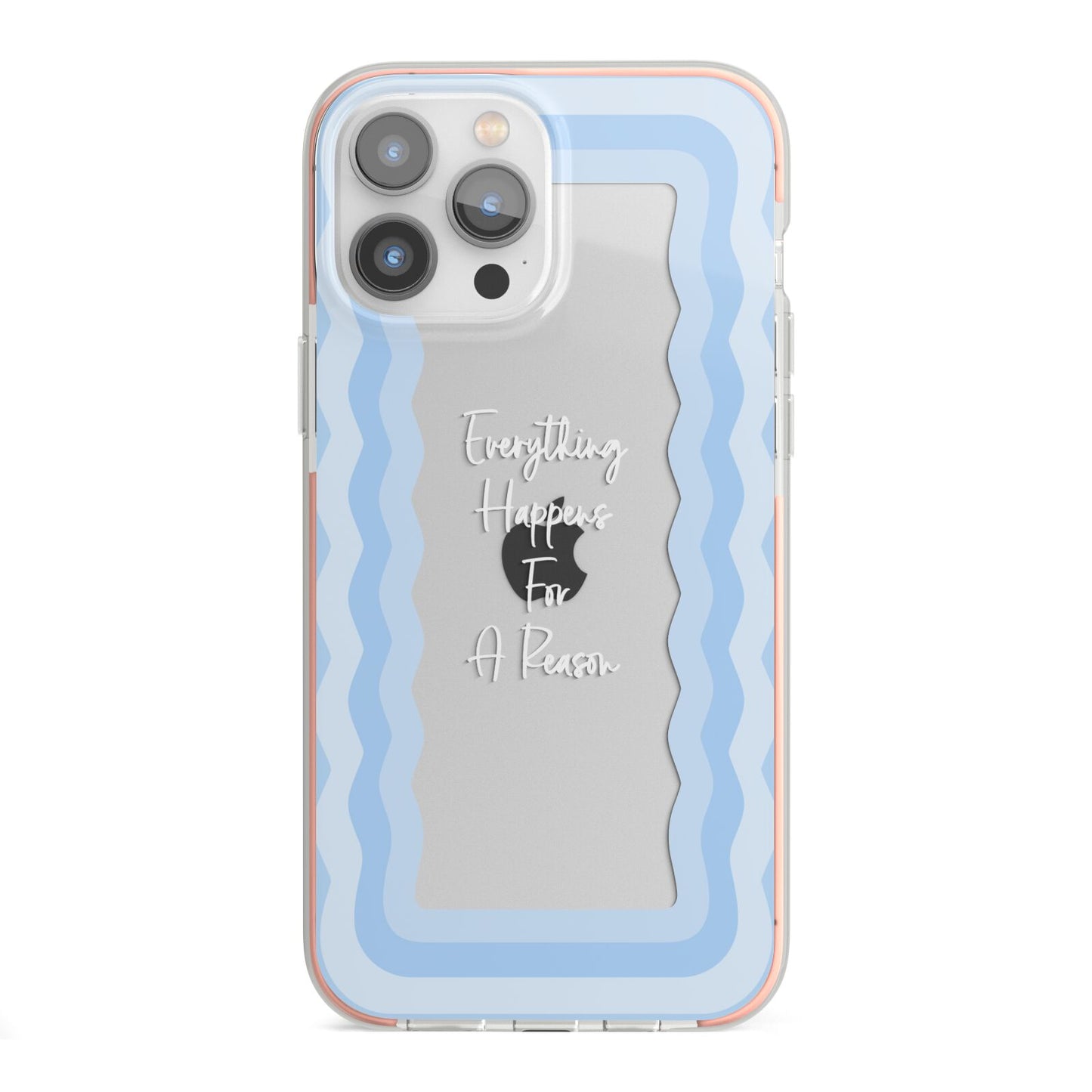 Mirror Quote iPhone 13 Pro Max TPU Impact Case with Pink Edges