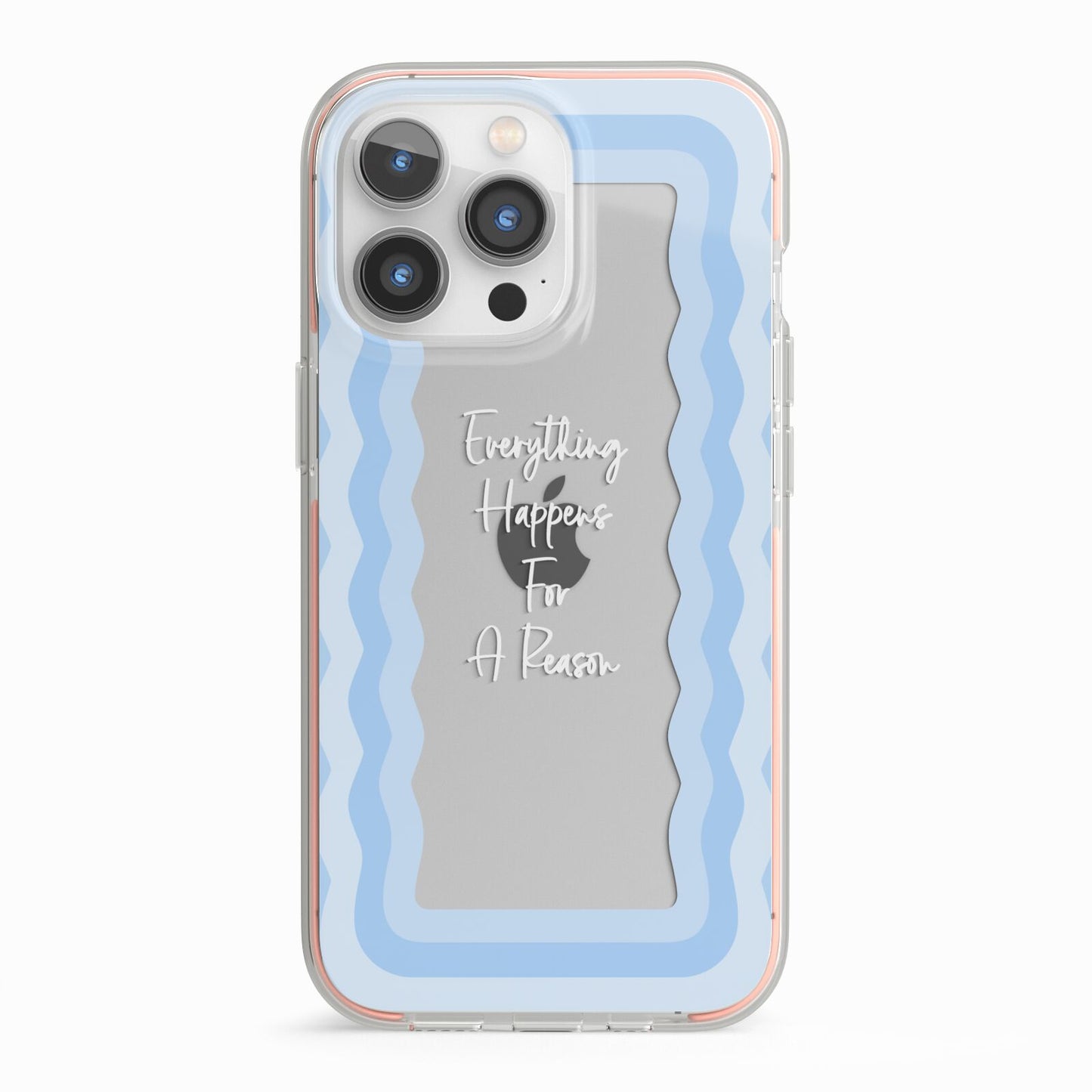 Mirror Quote iPhone 13 Pro TPU Impact Case with Pink Edges