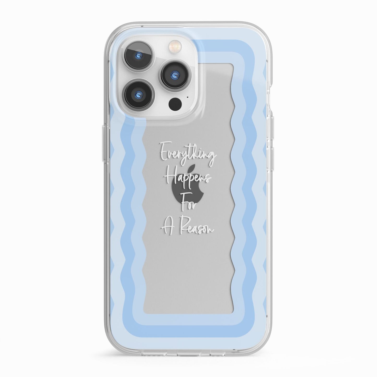 Mirror Quote iPhone 13 Pro TPU Impact Case with White Edges