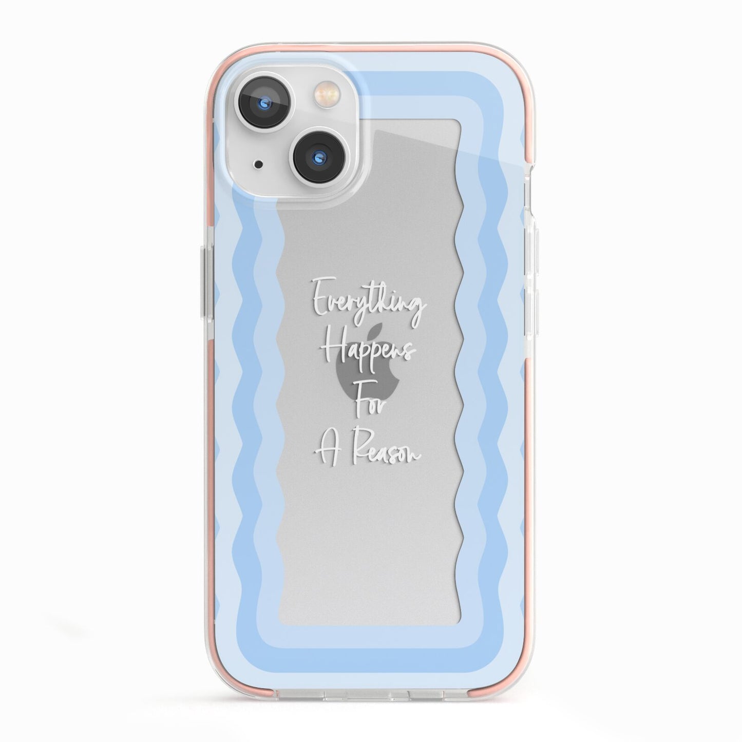 Mirror Quote iPhone 13 TPU Impact Case with Pink Edges