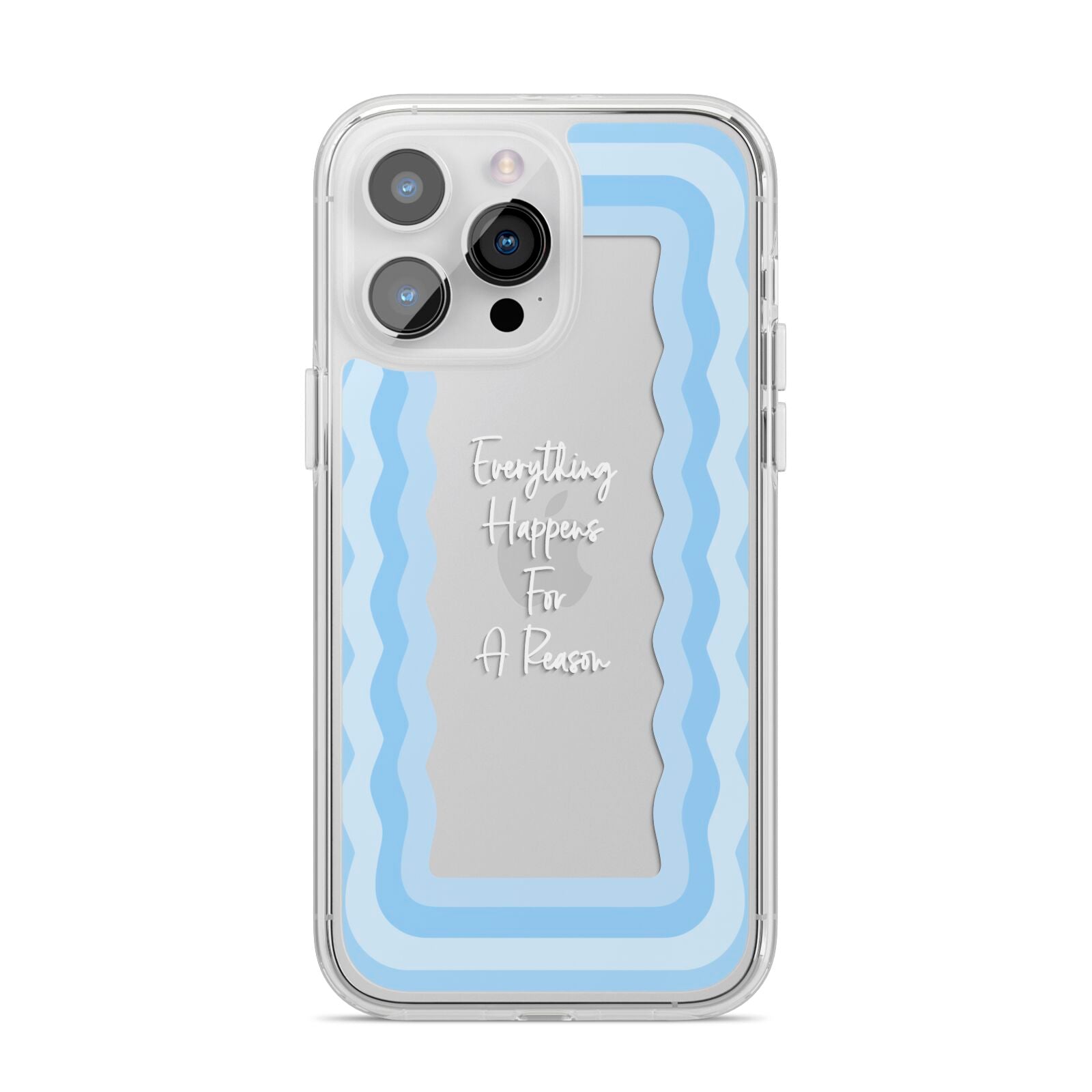 Mirror Quote iPhone 14 Pro Max Clear Tough Case Silver