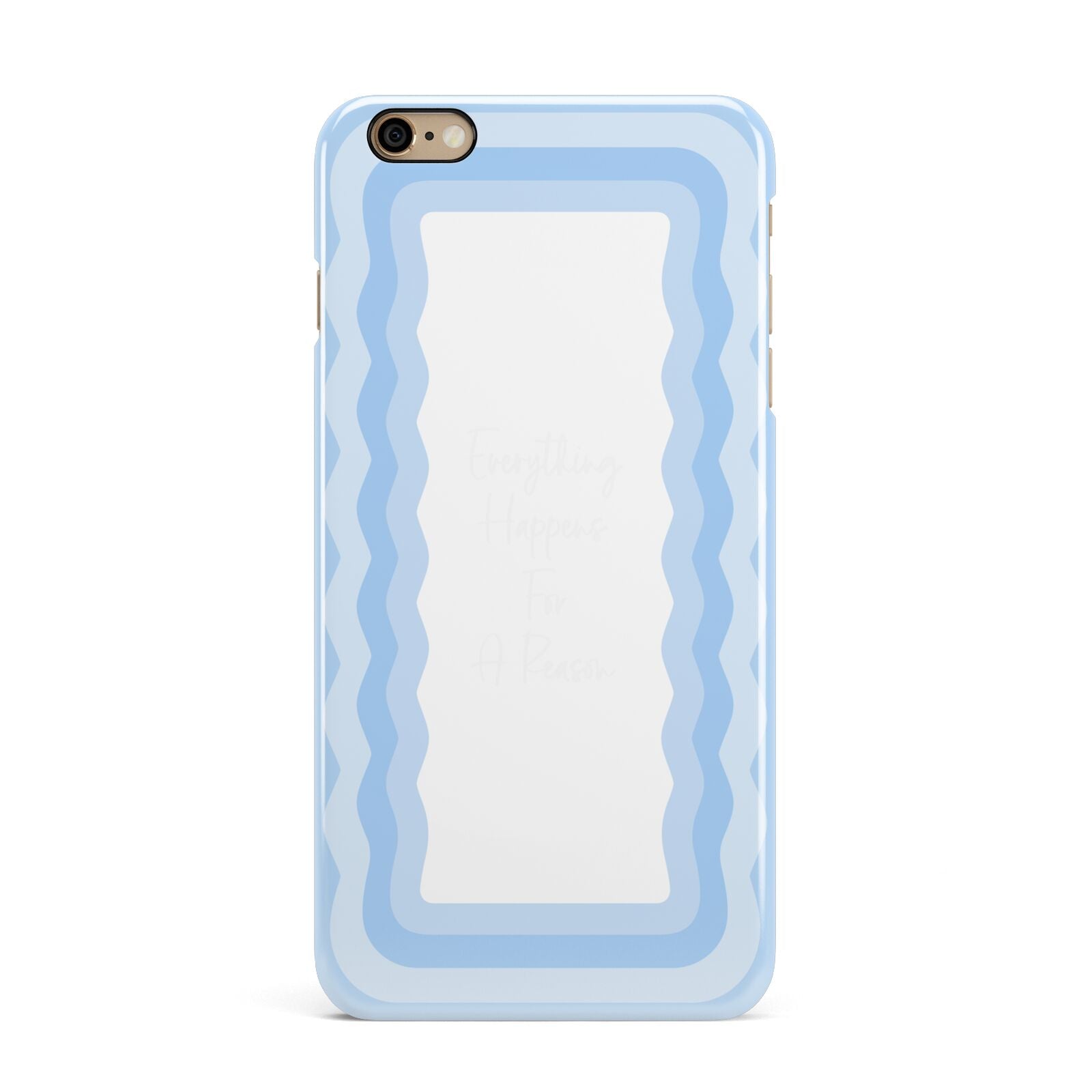 Mirror Quote iPhone 6 Plus 3D Snap Case on Gold Phone