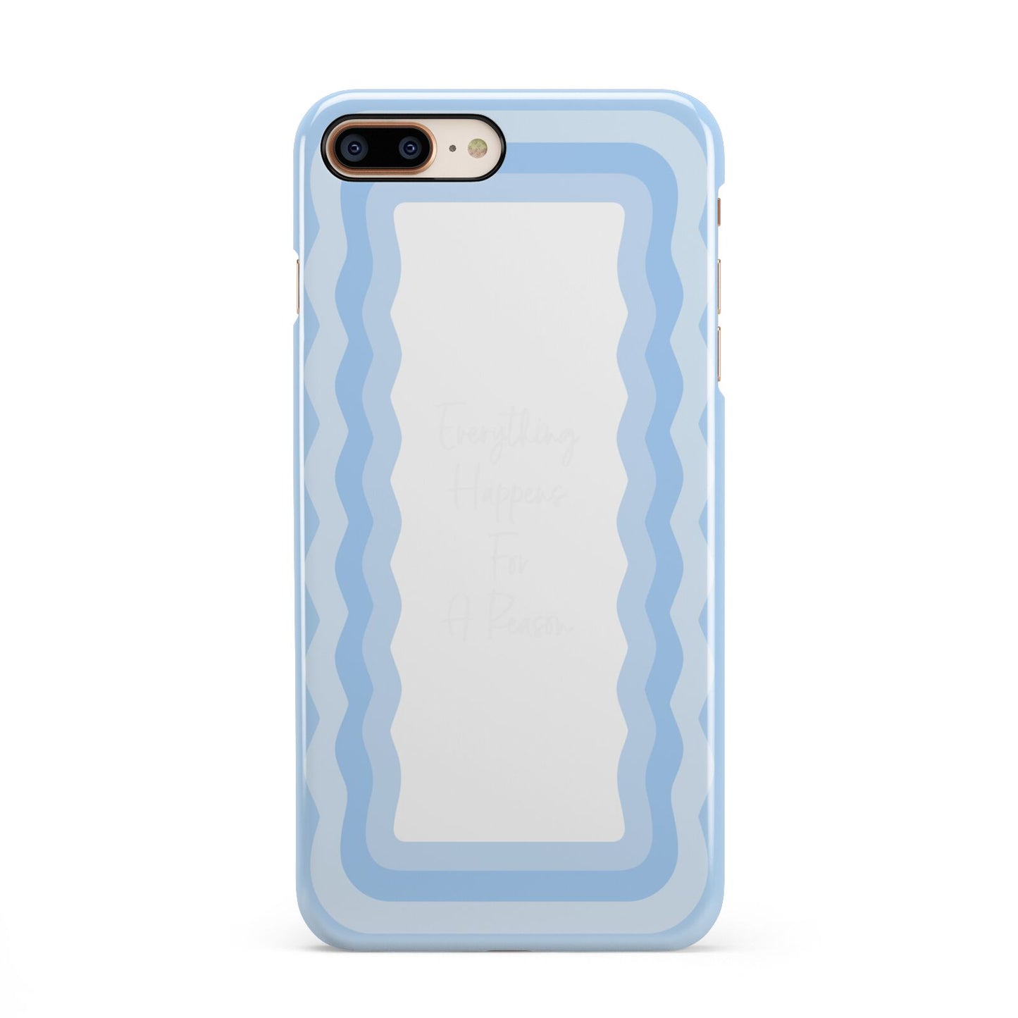 Mirror Quote iPhone 8 Plus 3D Snap Case on Gold Phone