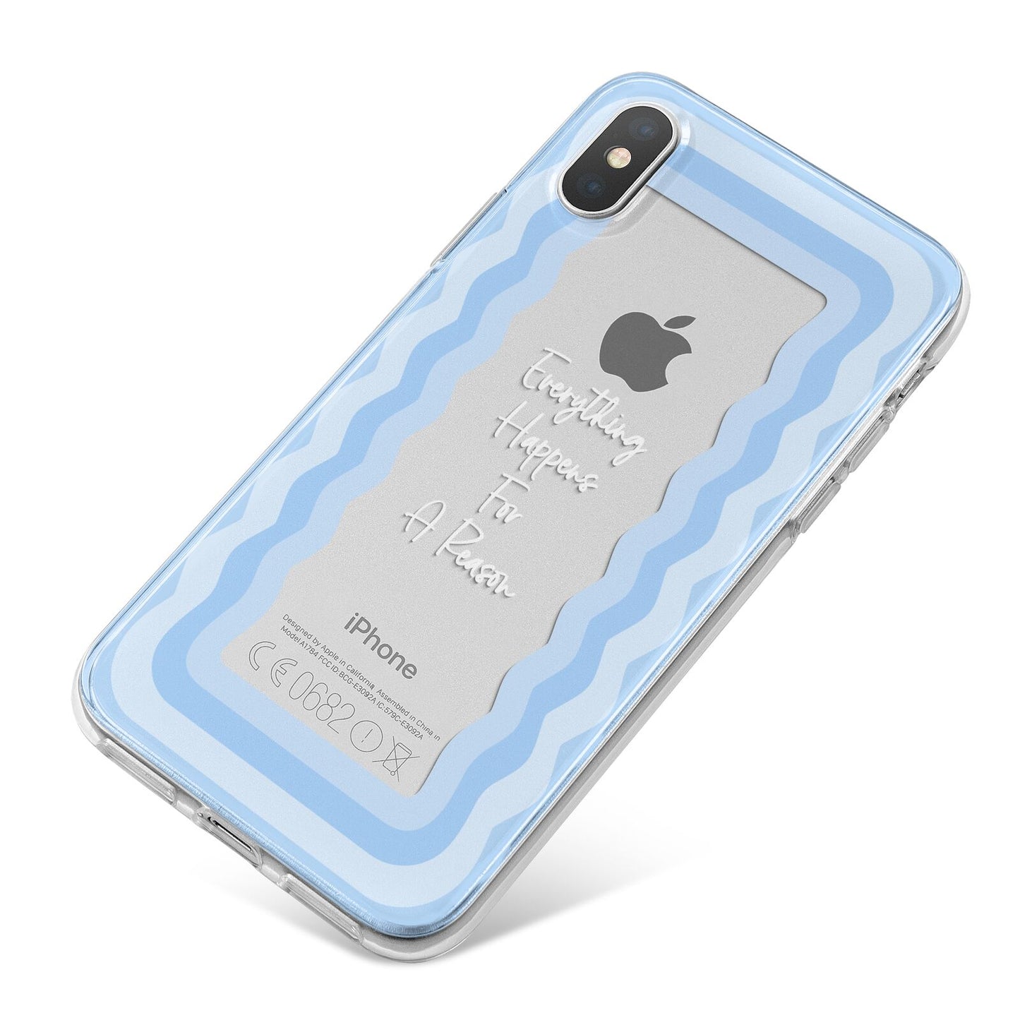 Mirror Quote iPhone X Bumper Case on Silver iPhone