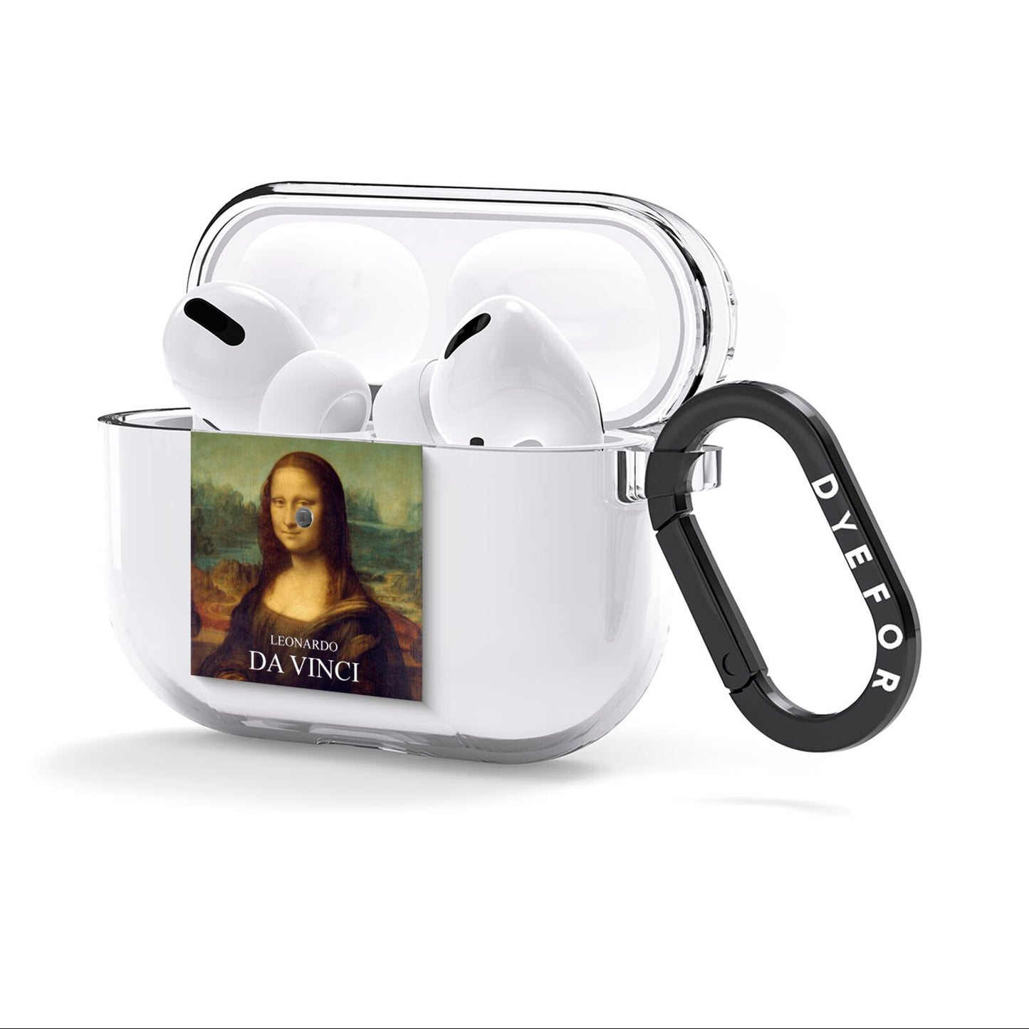 Mona Lisa By Da Vinci AirPods Clear Case 3rd Gen Side Image