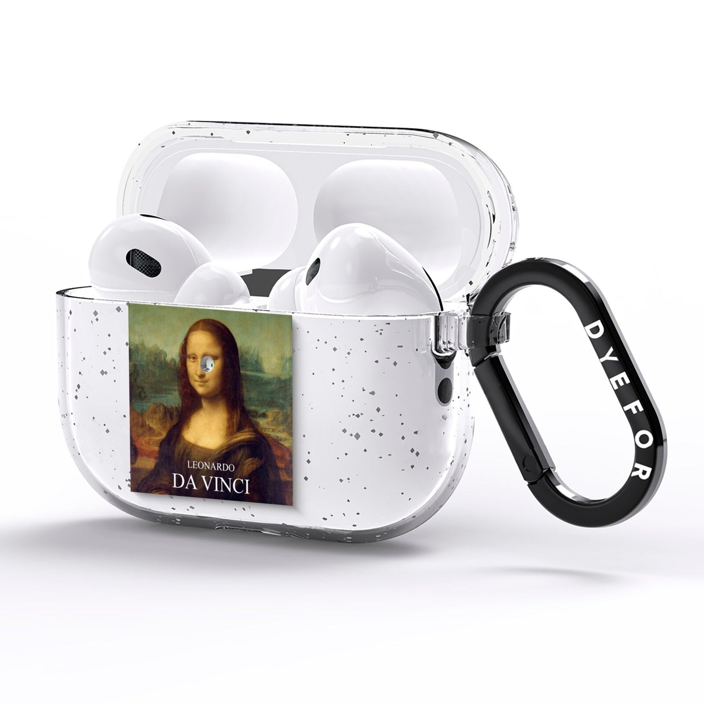 Mona Lisa By Da Vinci AirPods Pro Glitter Case Side Image