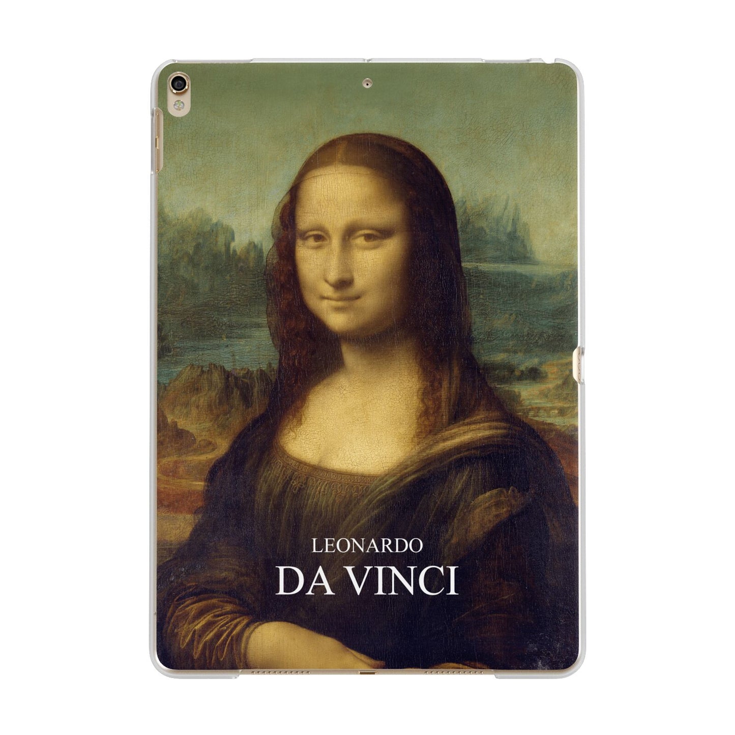 Mona Lisa By Da Vinci Apple iPad Gold Case