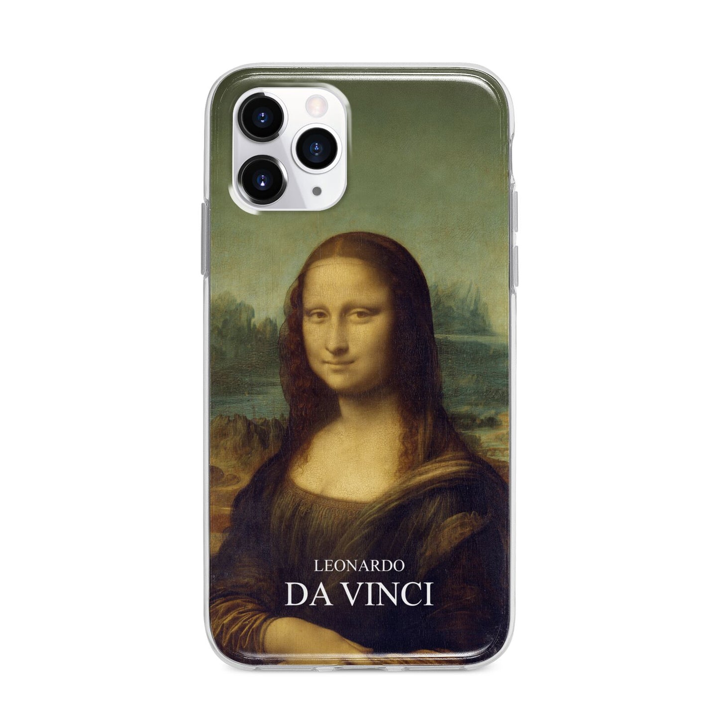 Mona Lisa By Da Vinci Apple iPhone 11 Pro Max in Silver with Bumper Case