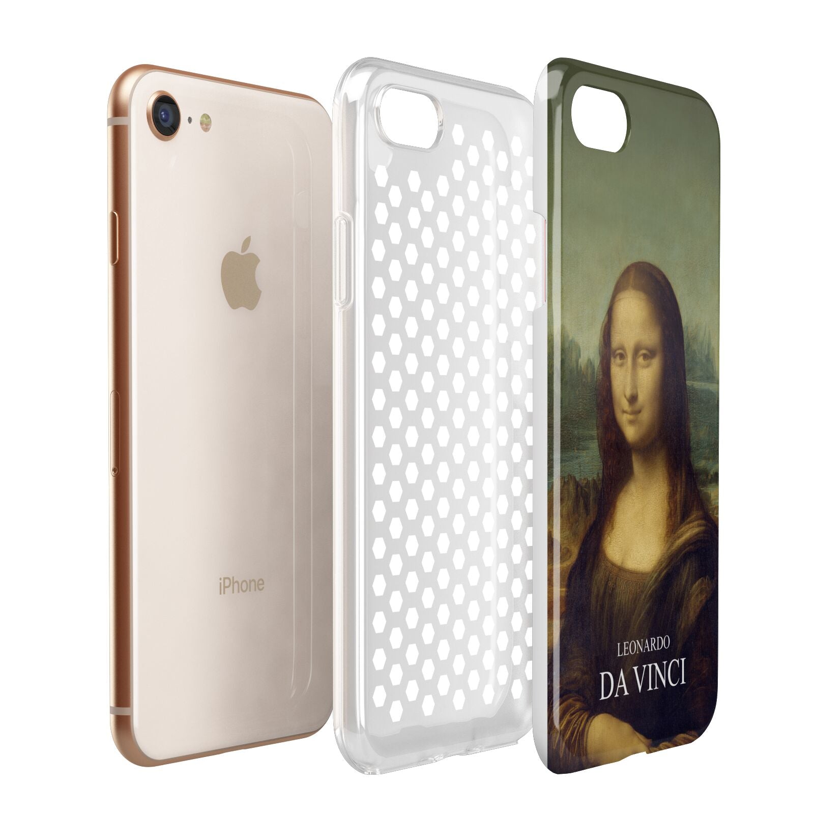 Mona Lisa By Da Vinci Apple iPhone 7 8 3D Tough Case Expanded View