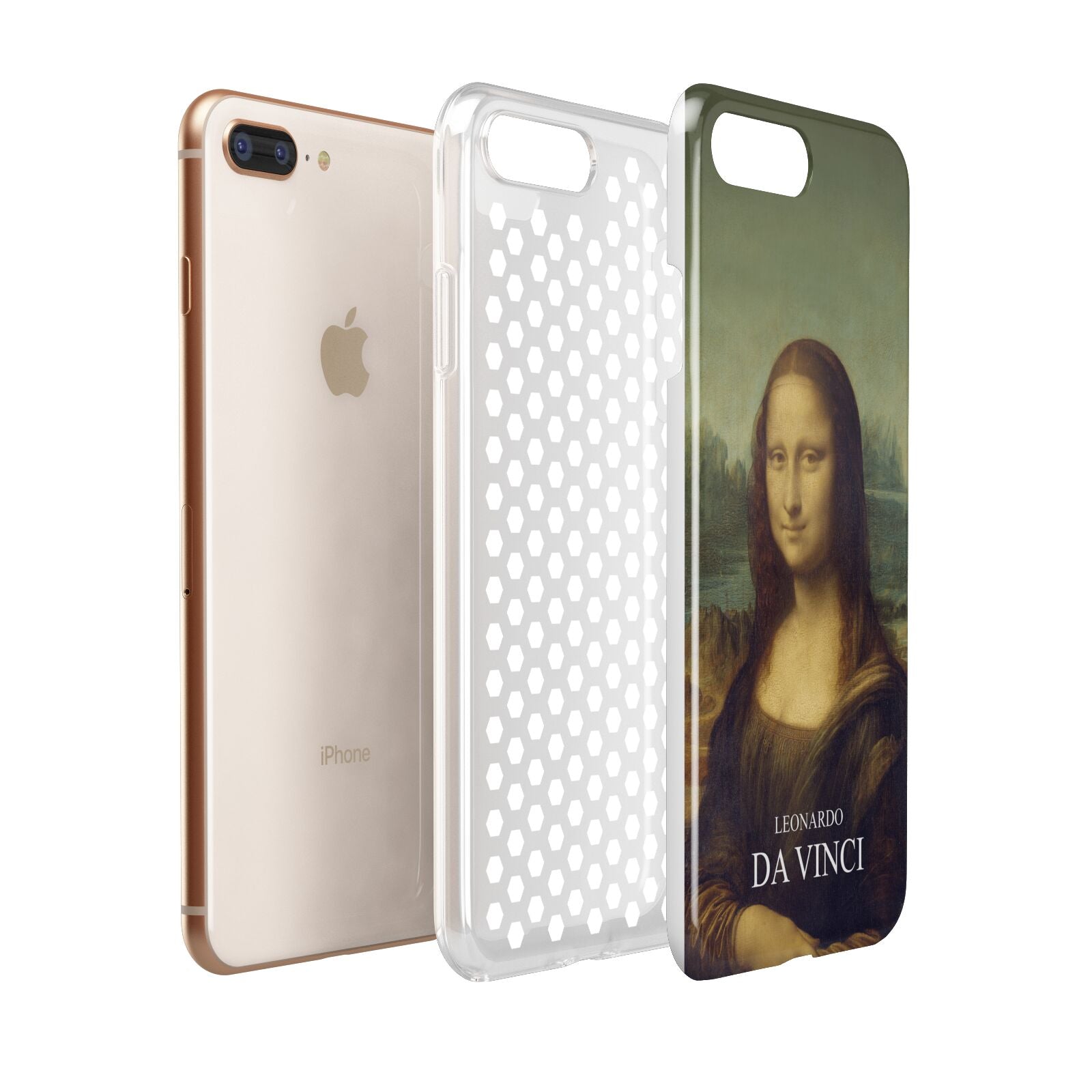 Mona Lisa By Da Vinci Apple iPhone 7 8 Plus 3D Tough Case Expanded View