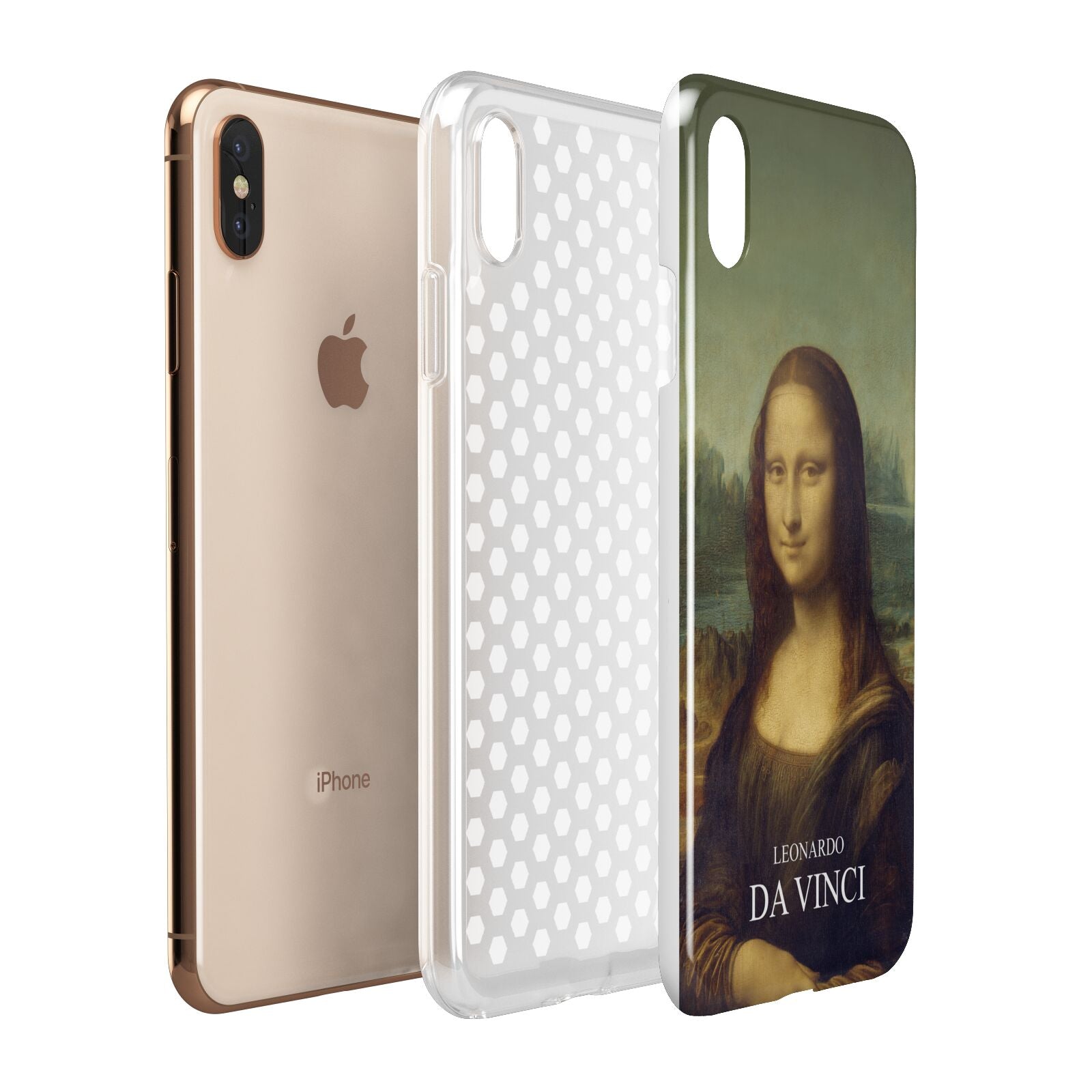 Mona Lisa By Da Vinci Apple iPhone Xs Max 3D Tough Case Expanded View