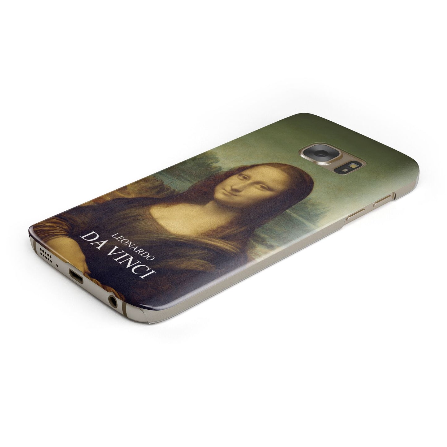 Mona Lisa By Da Vinci Protective Samsung Galaxy Case Angled Image