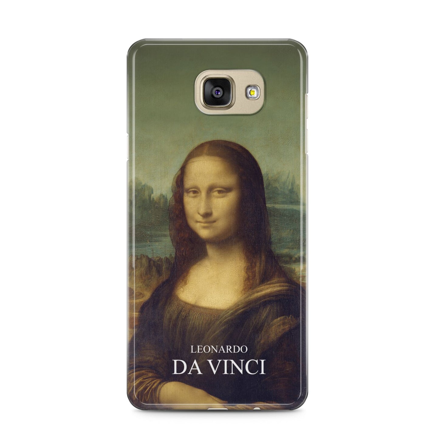 Mona Lisa By Da Vinci Samsung Galaxy A5 2016 Case on gold phone