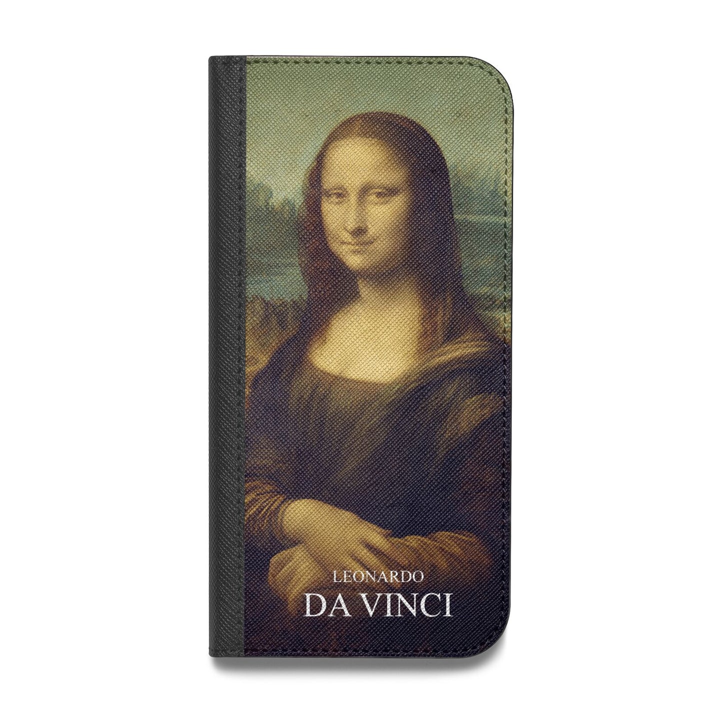 Mona Lisa By Da Vinci Vegan Leather Flip iPhone Case