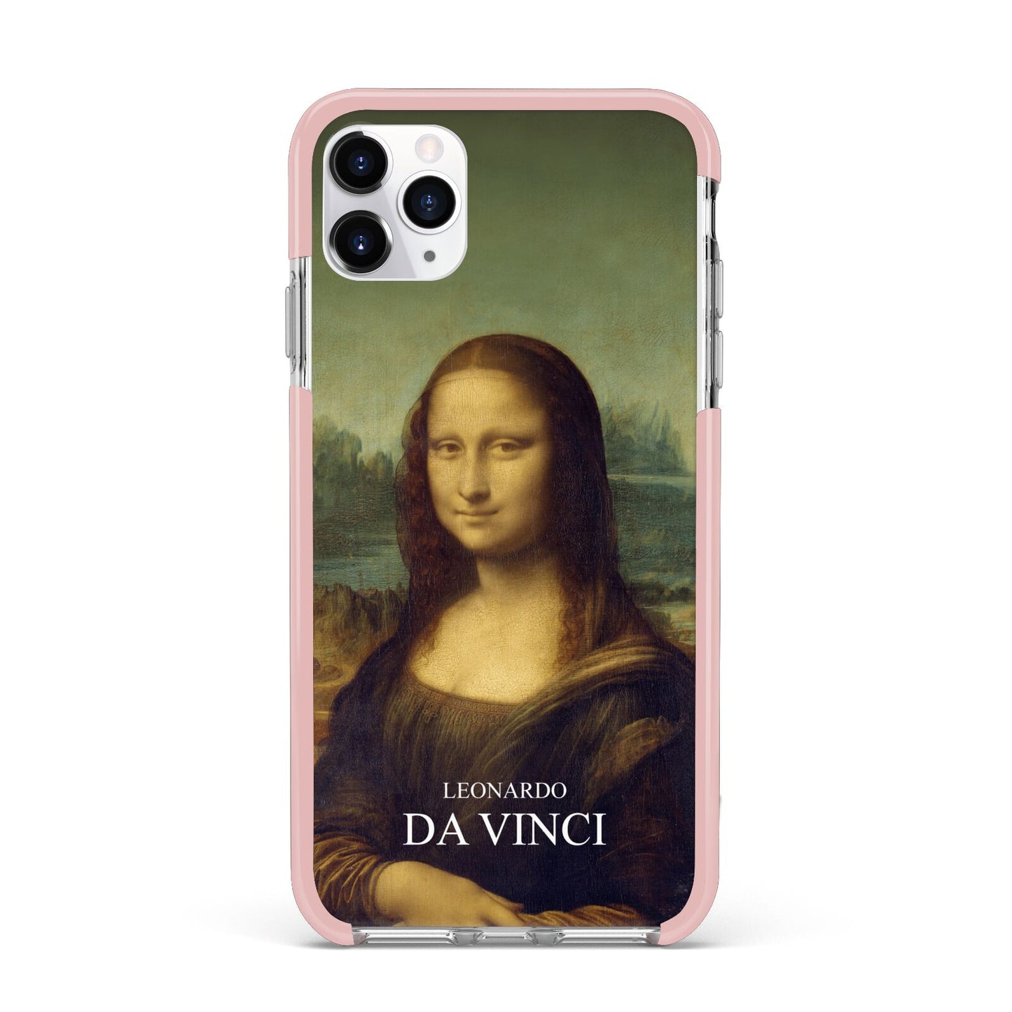 Mona Lisa By Da Vinci iPhone 11 Pro Max Impact Pink Edge Case